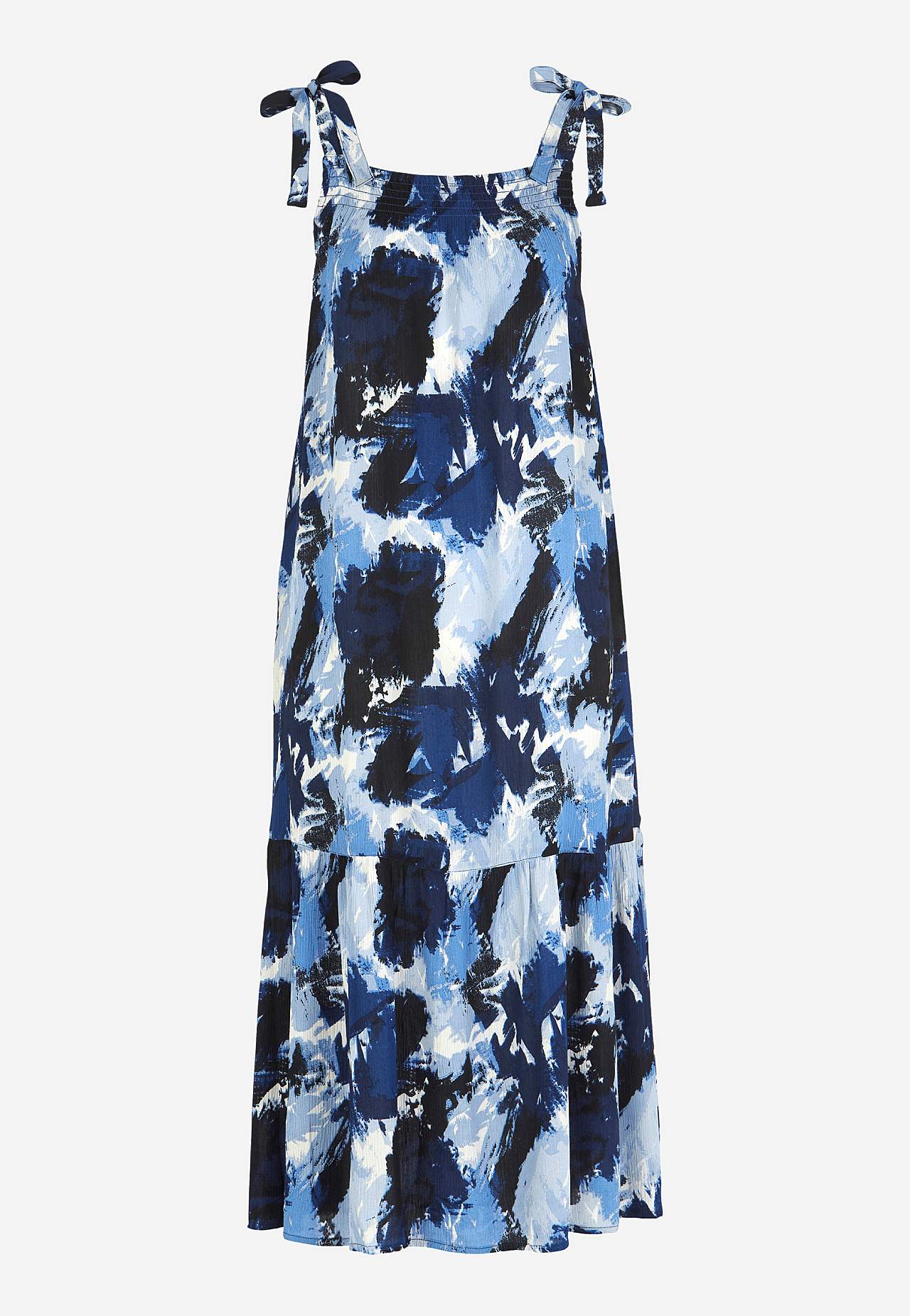 Ärmelloses Rüschenkleid