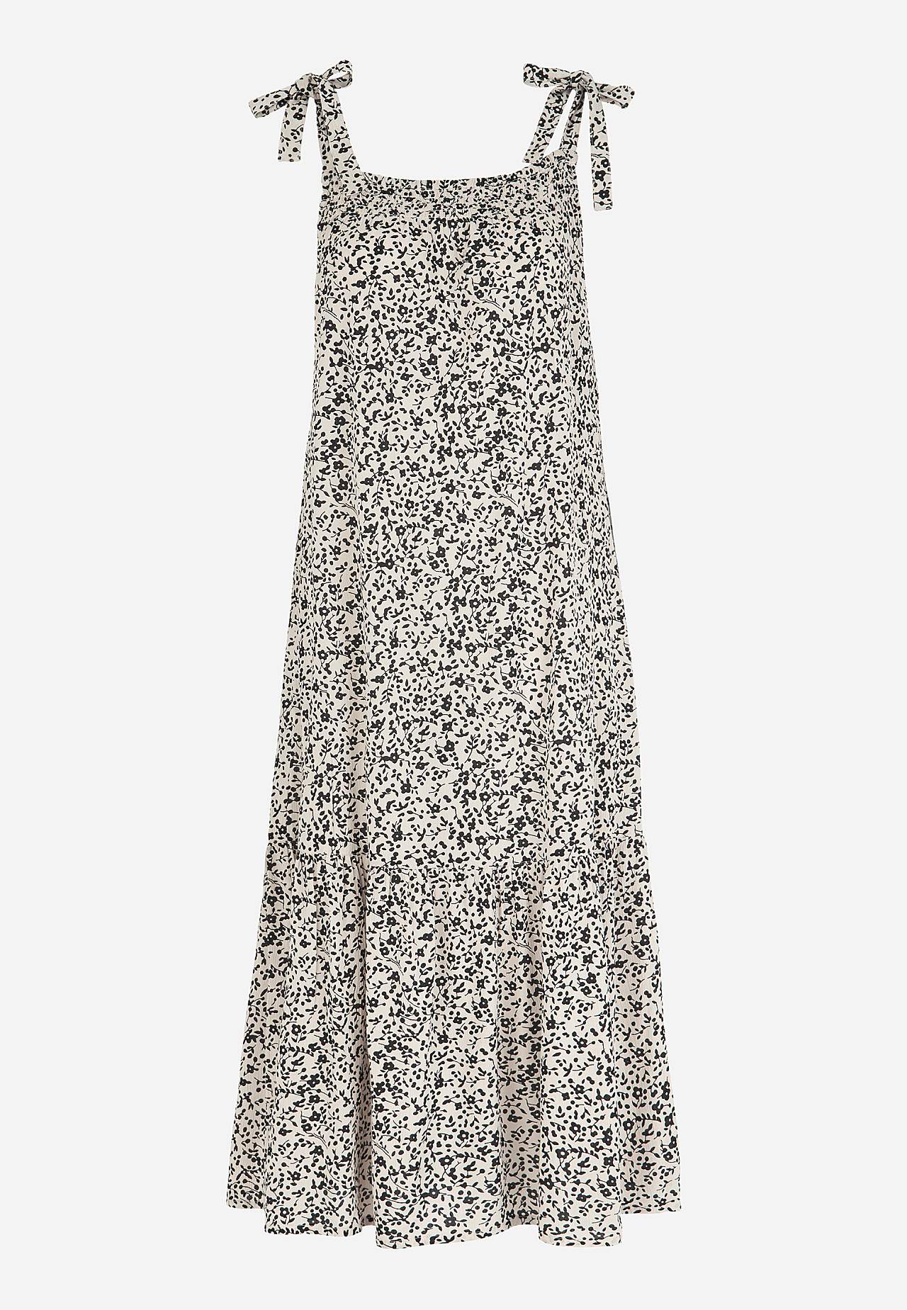 Ärmelloses Rüschenkleid
