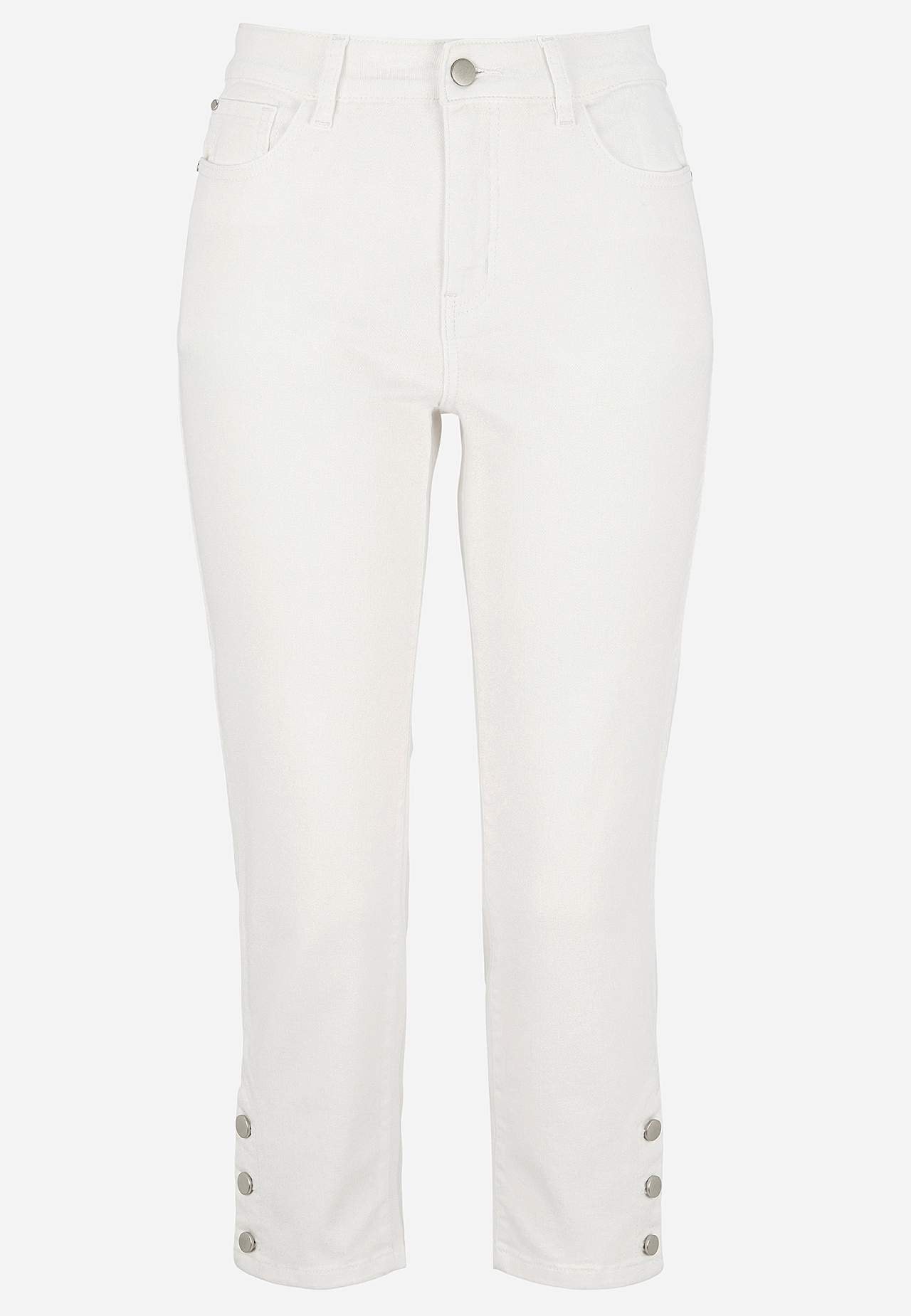 Cropped Jeans mit Fünf-Taschen-Design