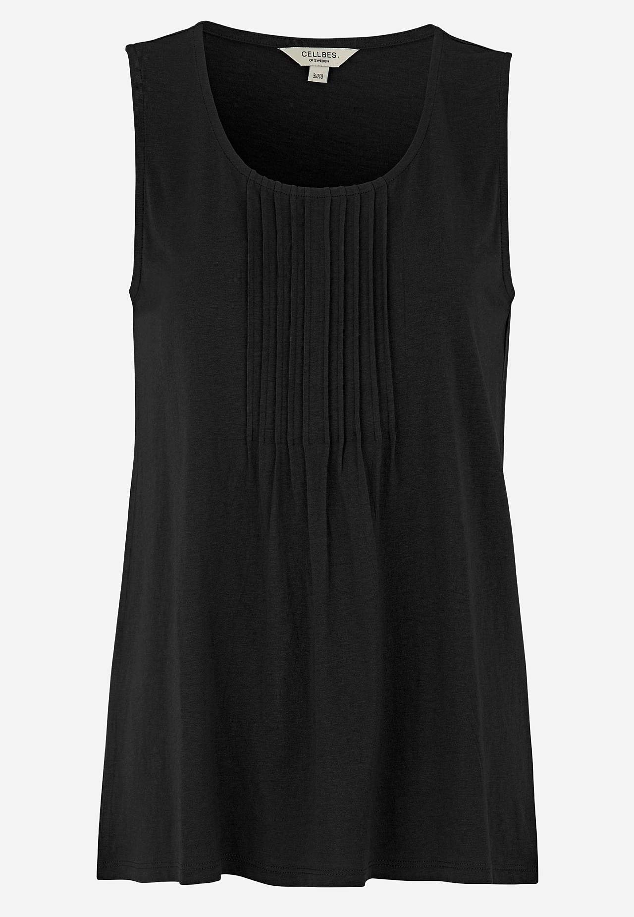 Tanktop mit dekorativer Biese