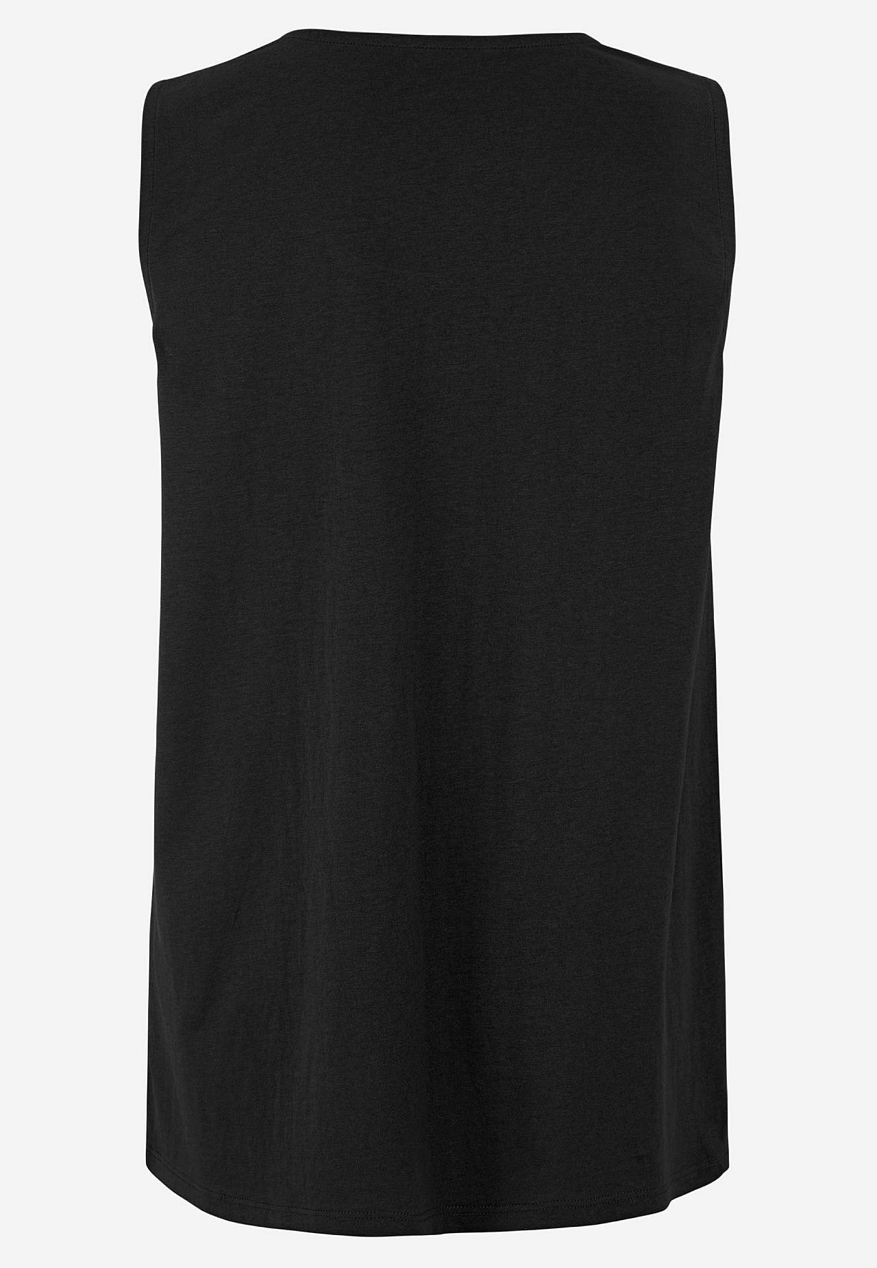 Tanktop mit dekorativer Biese