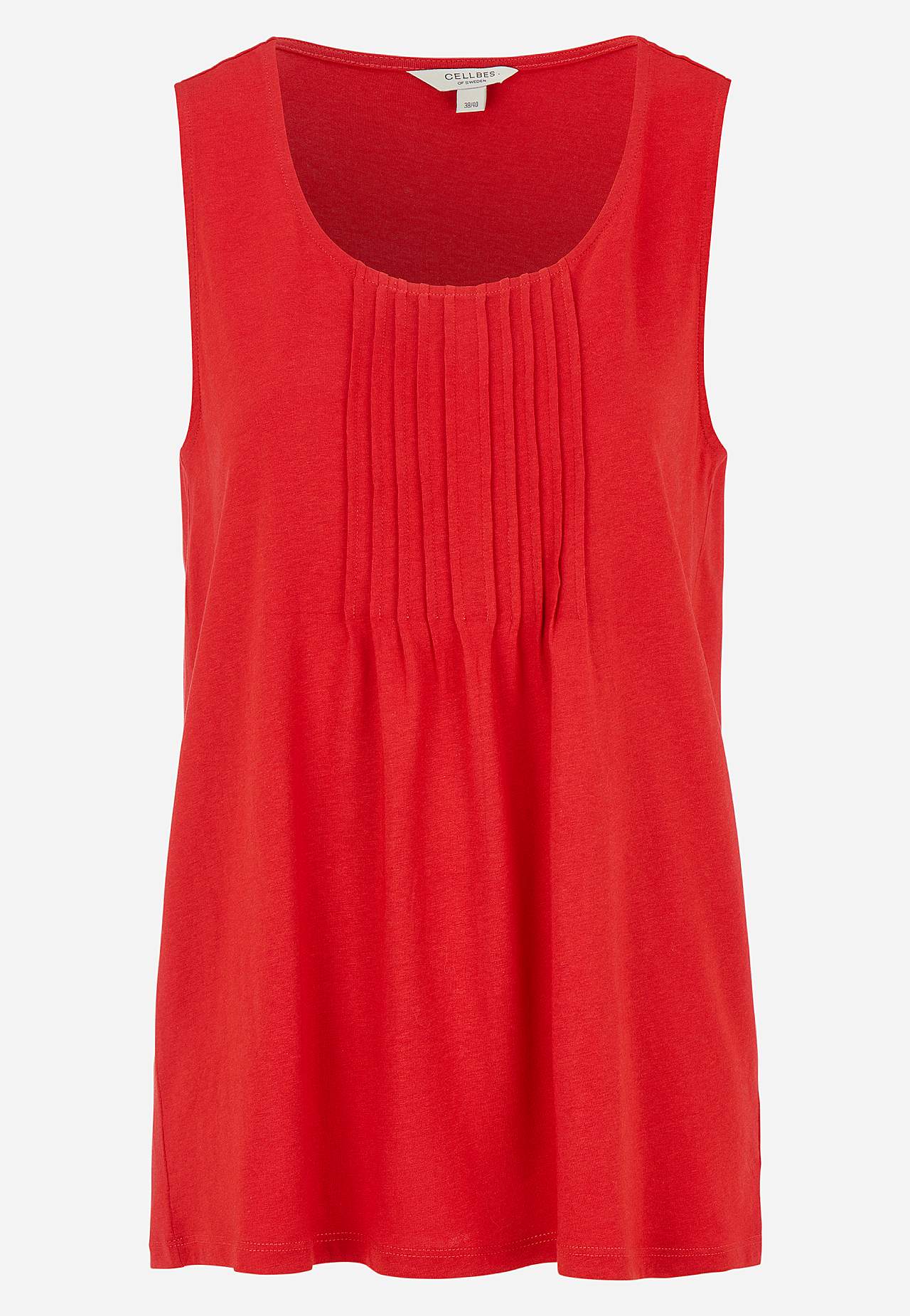 Tanktop mit dekorativer Biese