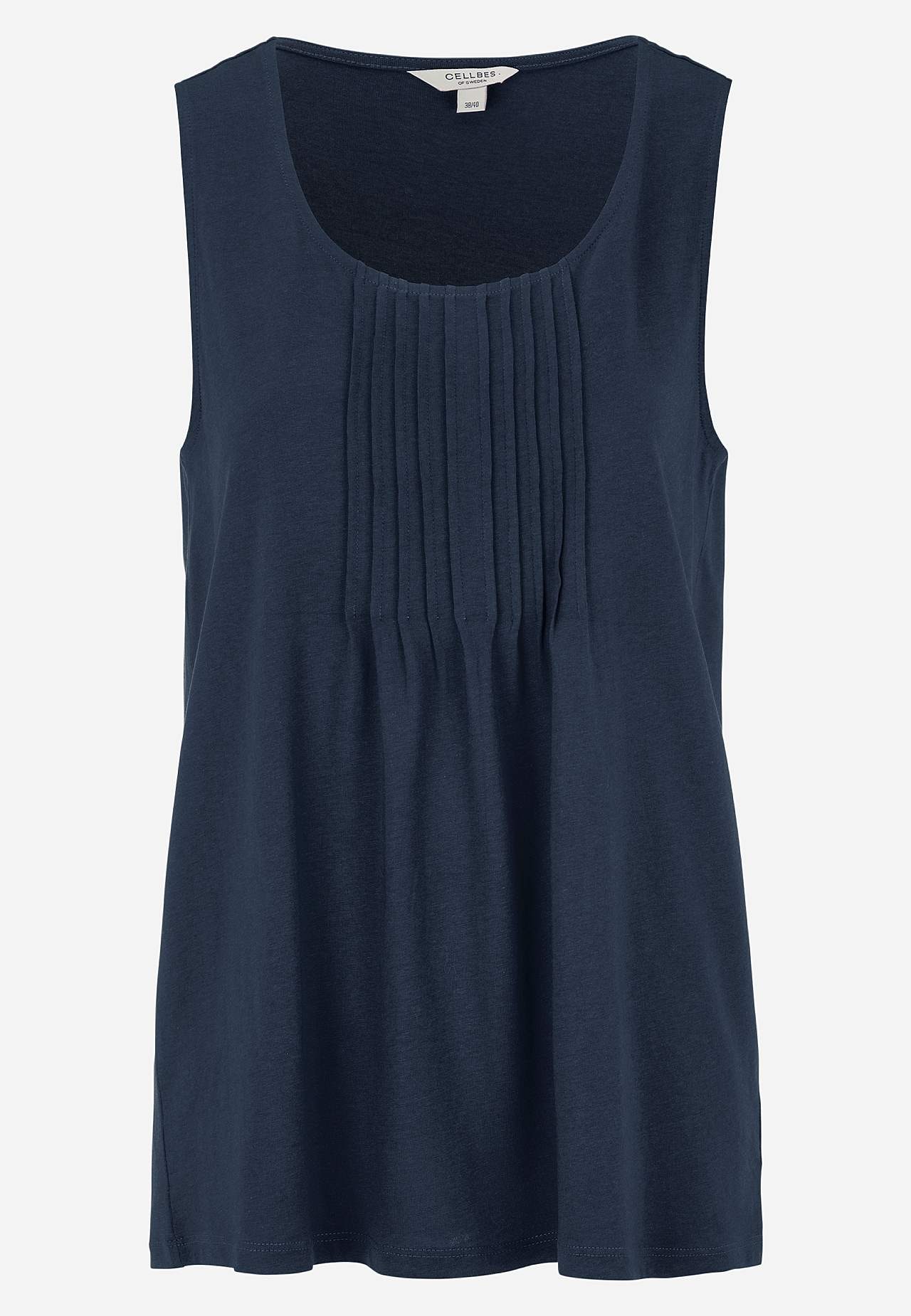 Tanktop mit dekorativer Biese