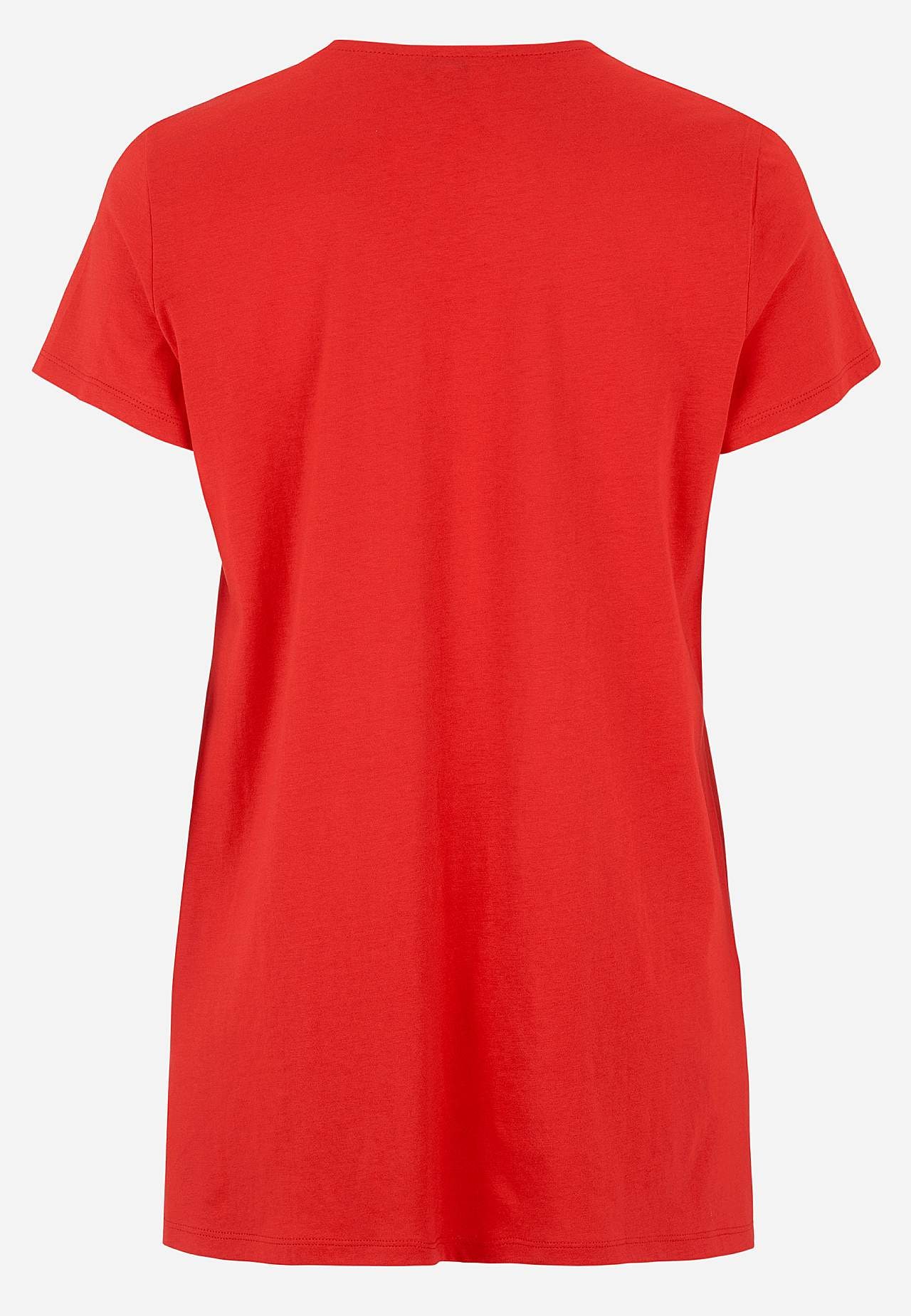 Kurzärmlige Jersey-Tunika