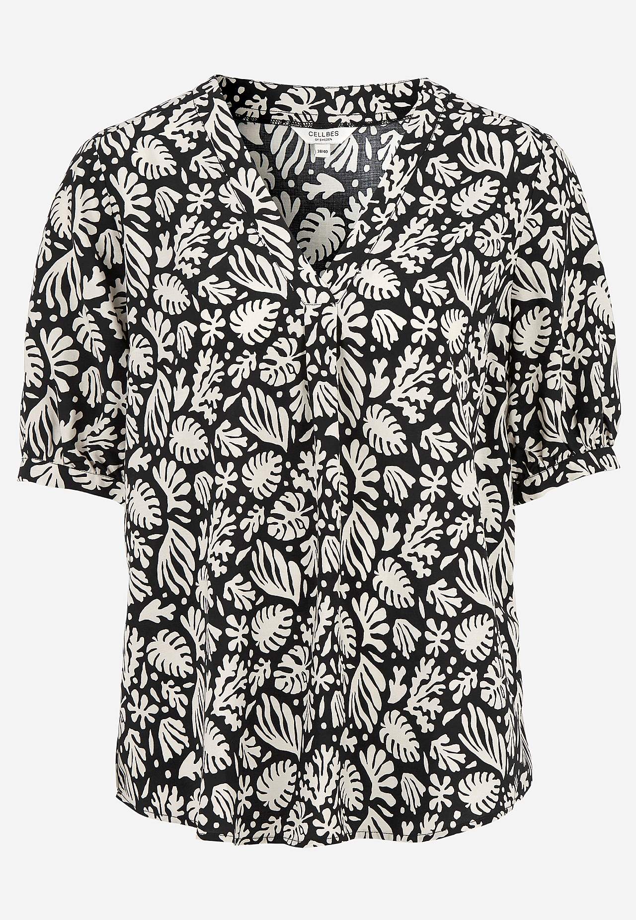 Kurzärmlige Bluse