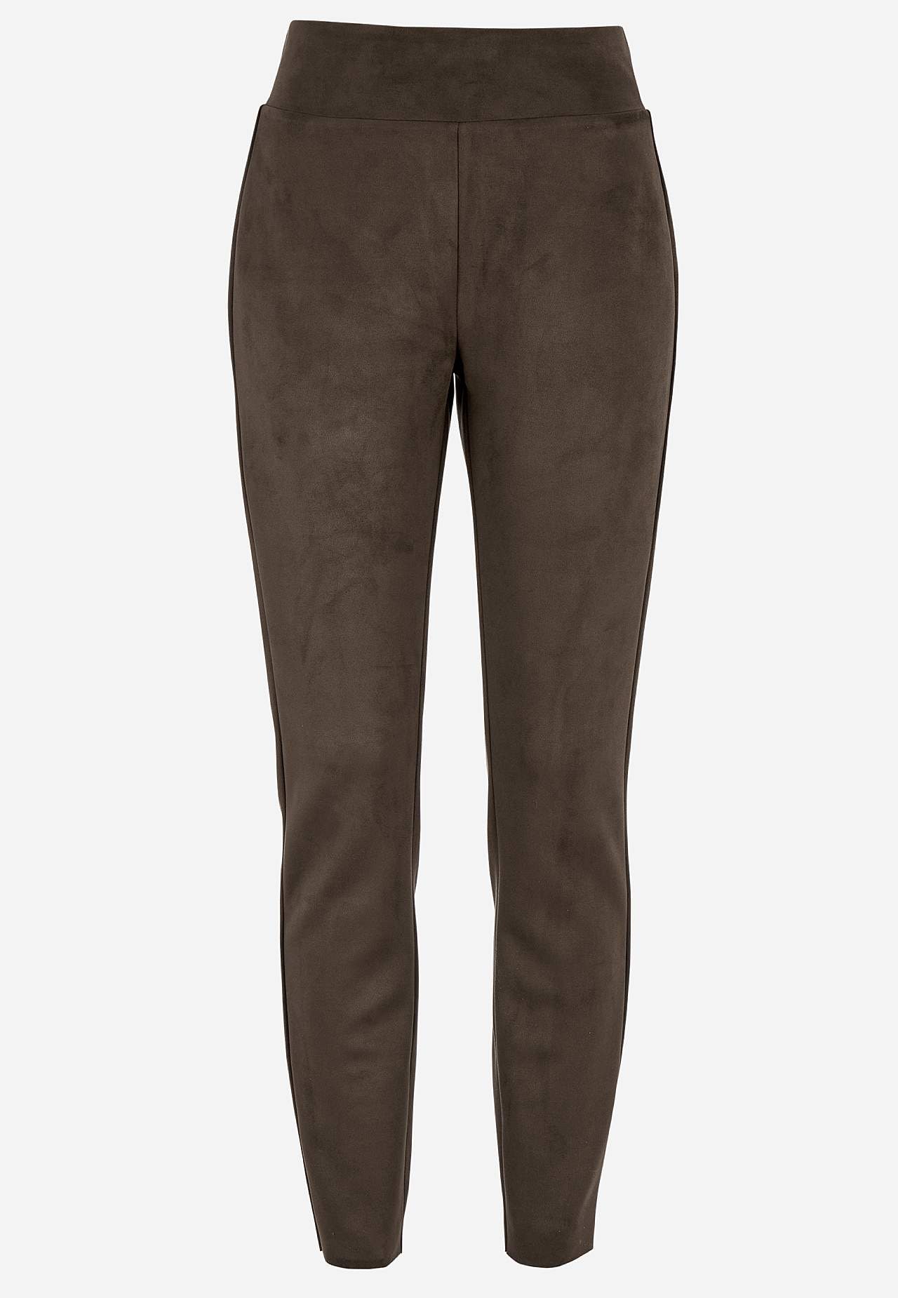 Leggings mit Wildleder-Look