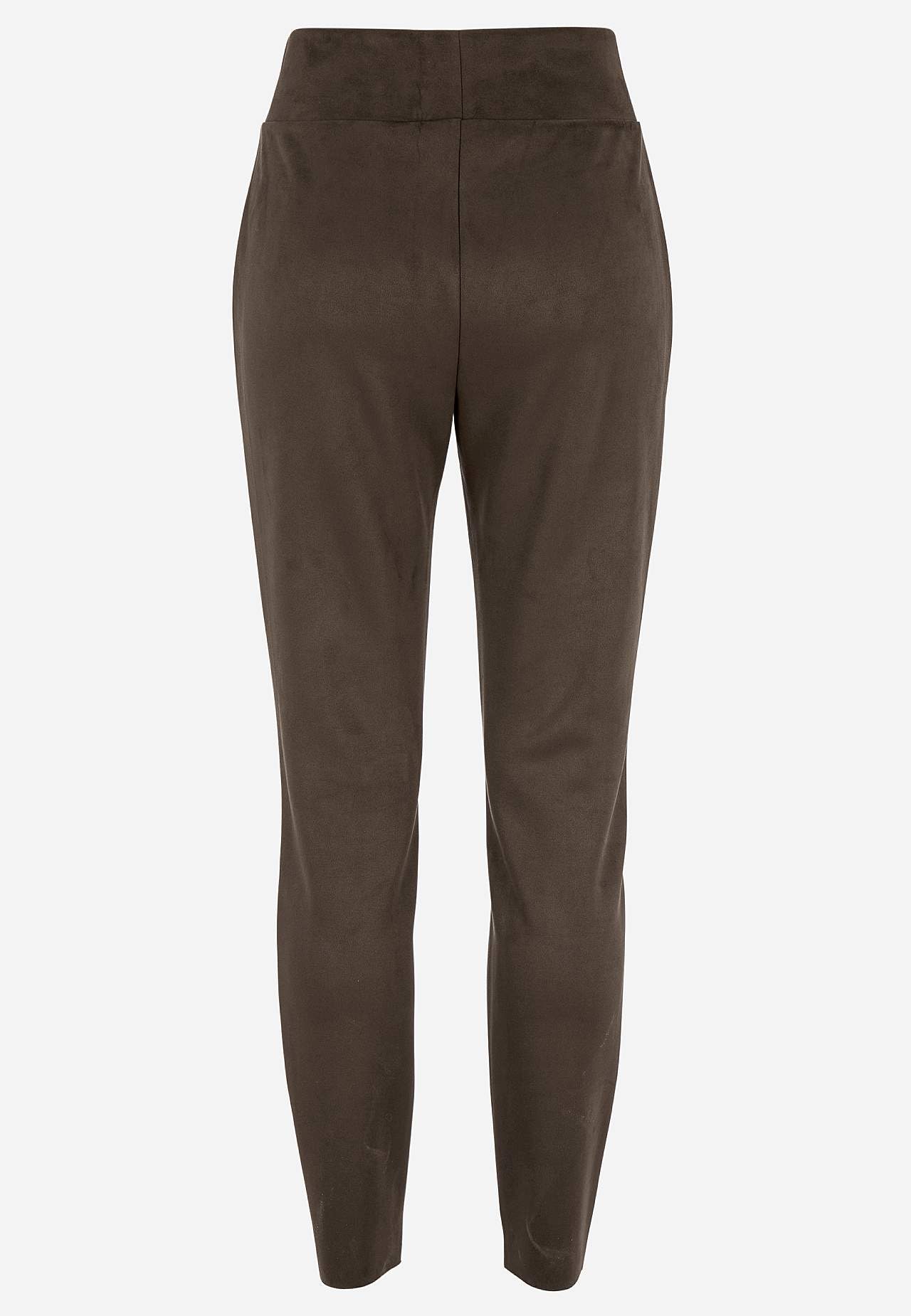 Leggings mit Wildleder-Look