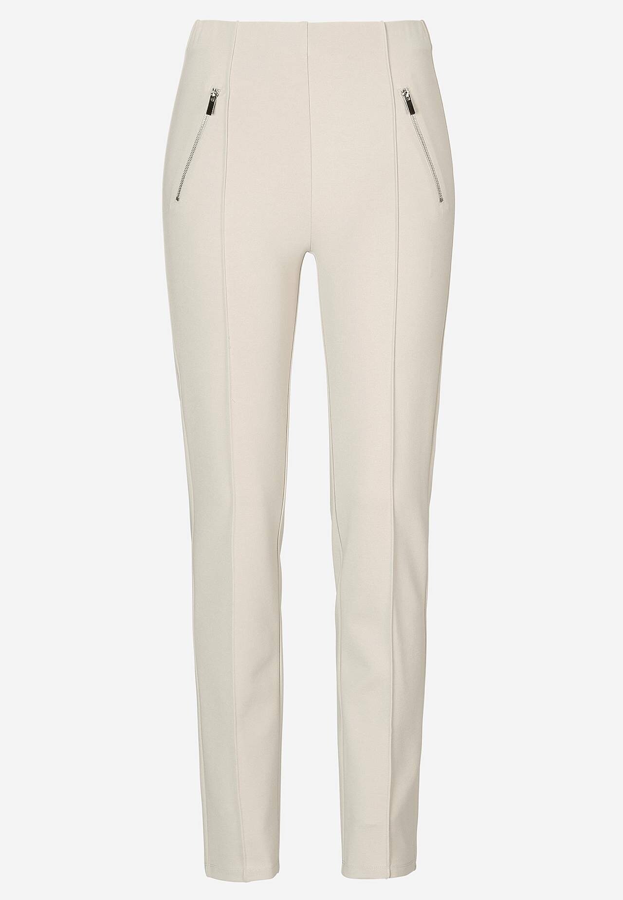 Jerseyhose mit genähten Knitterfalten