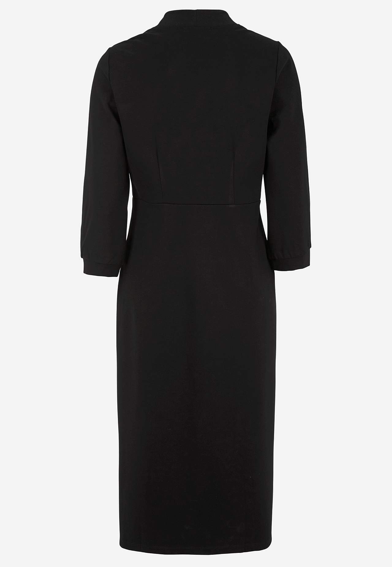 Elegantes Jerseykleid mit einem V-Ausschnitt