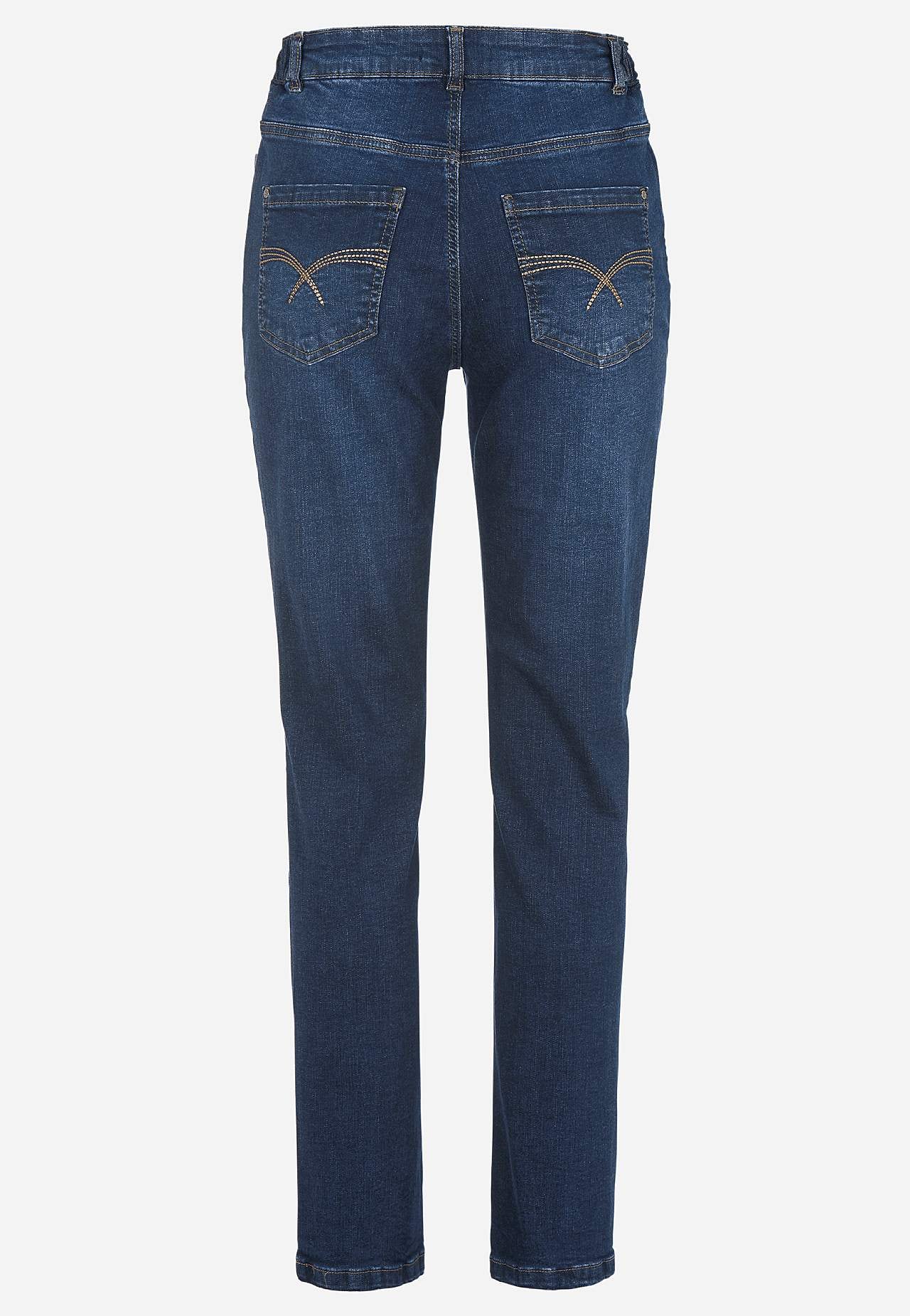 Jeans mit Gummiband an den Seiten