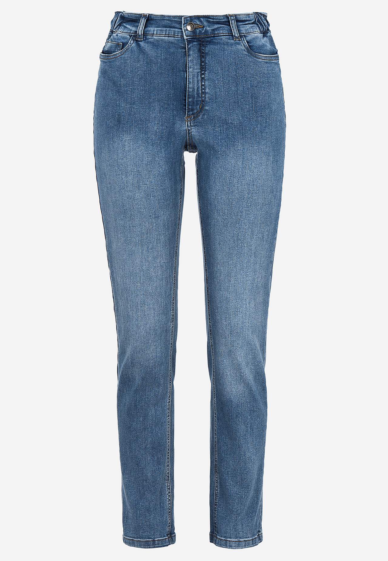 Jeans mit Gummiband an den Seiten