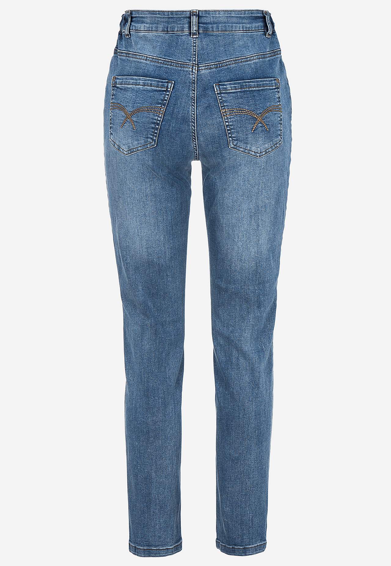 Jeans mit Gummiband an den Seiten
