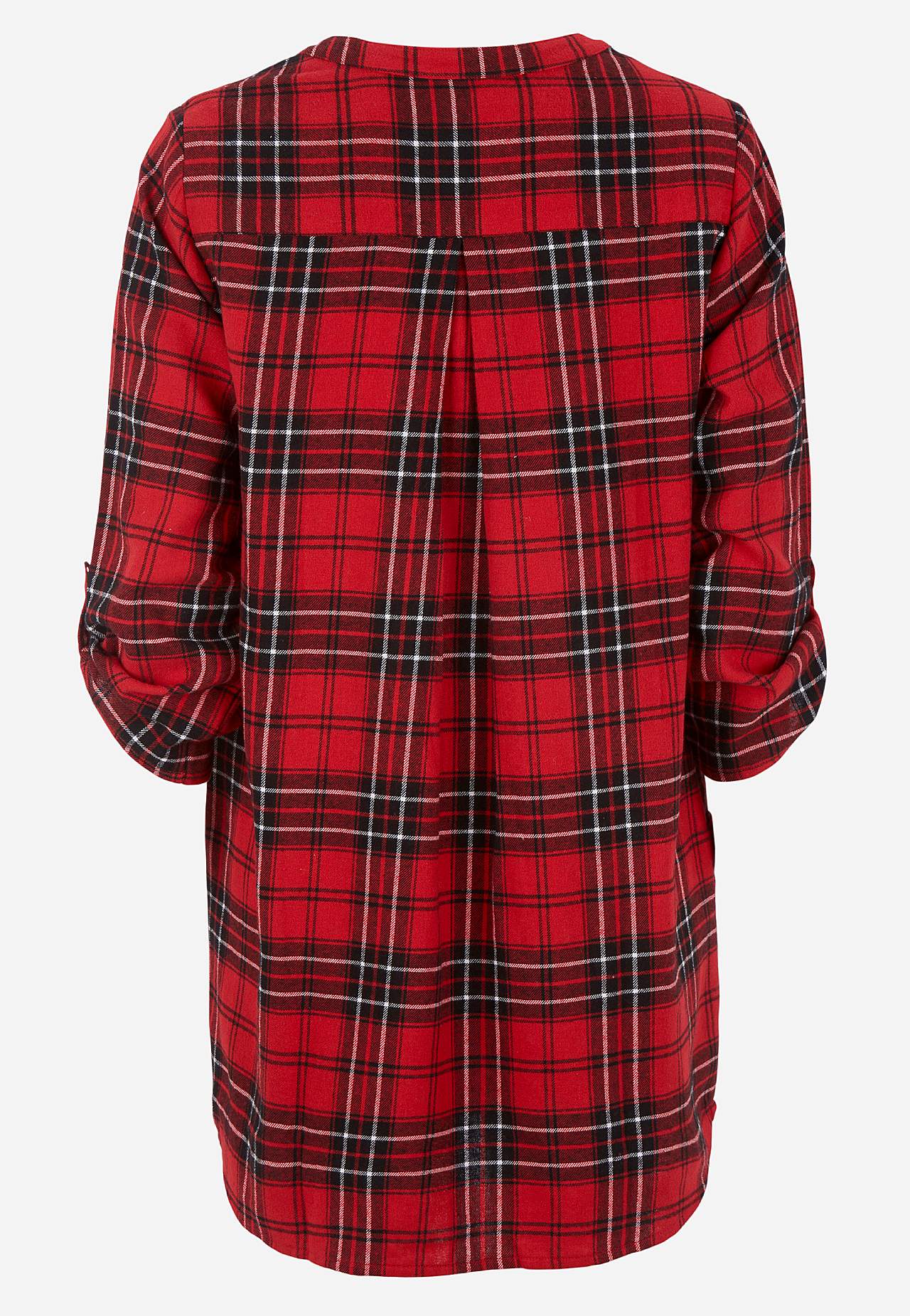 Tunika aus Flanell mit Taschen