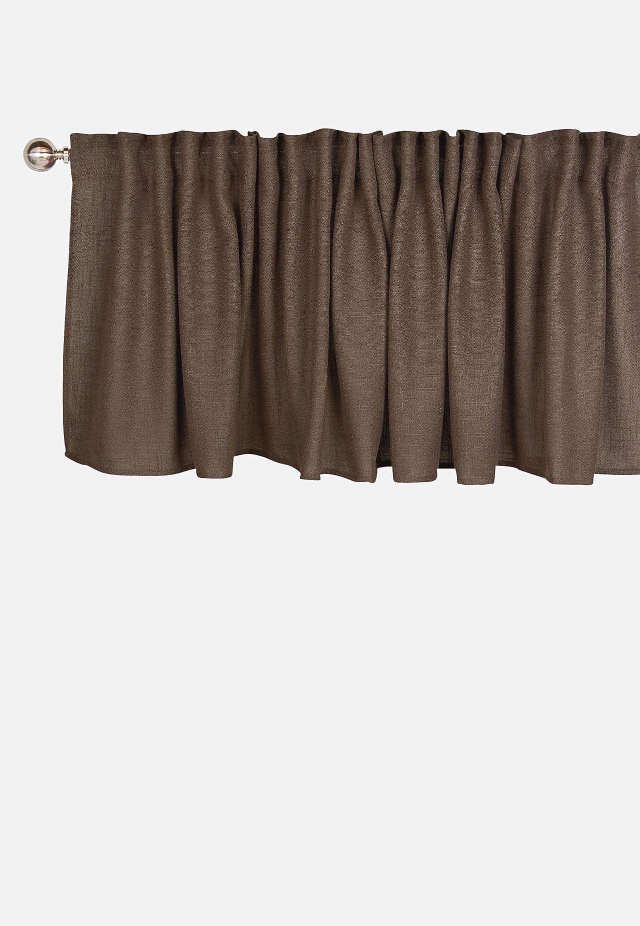 Querbehang mit Multiband mit Leinengefühl