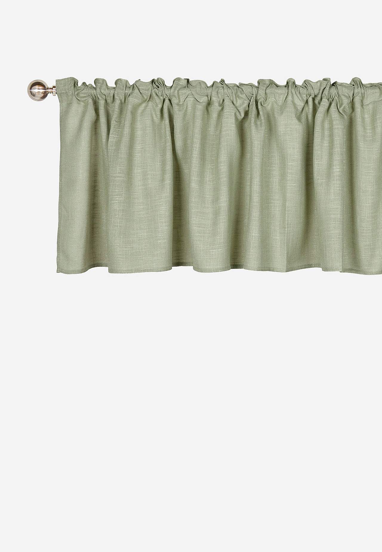 Querbehang mit Multiband mit Leinengefühl