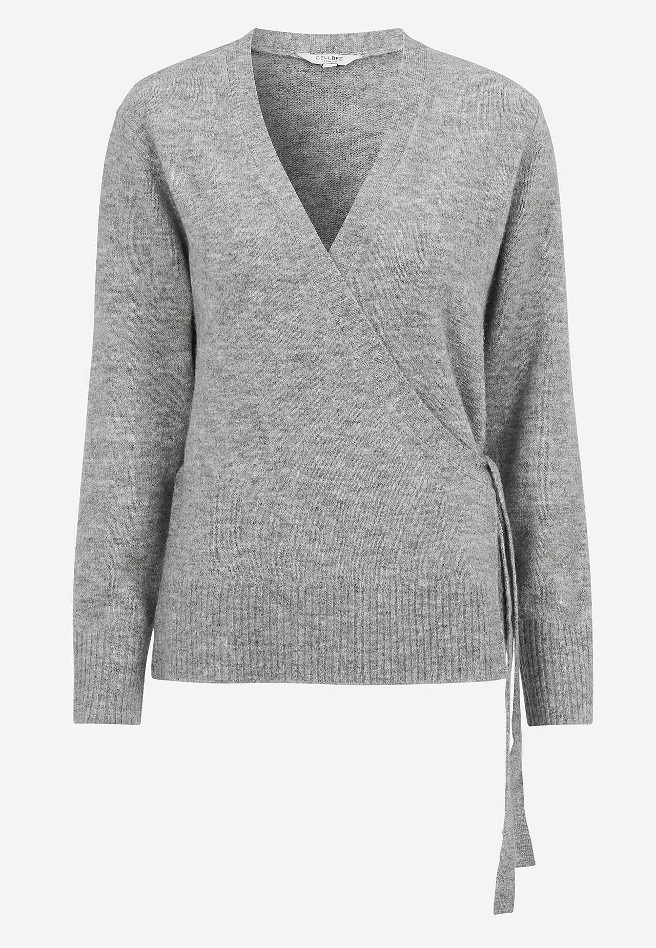 Gestrickter Cardigan mit Wickel-Design