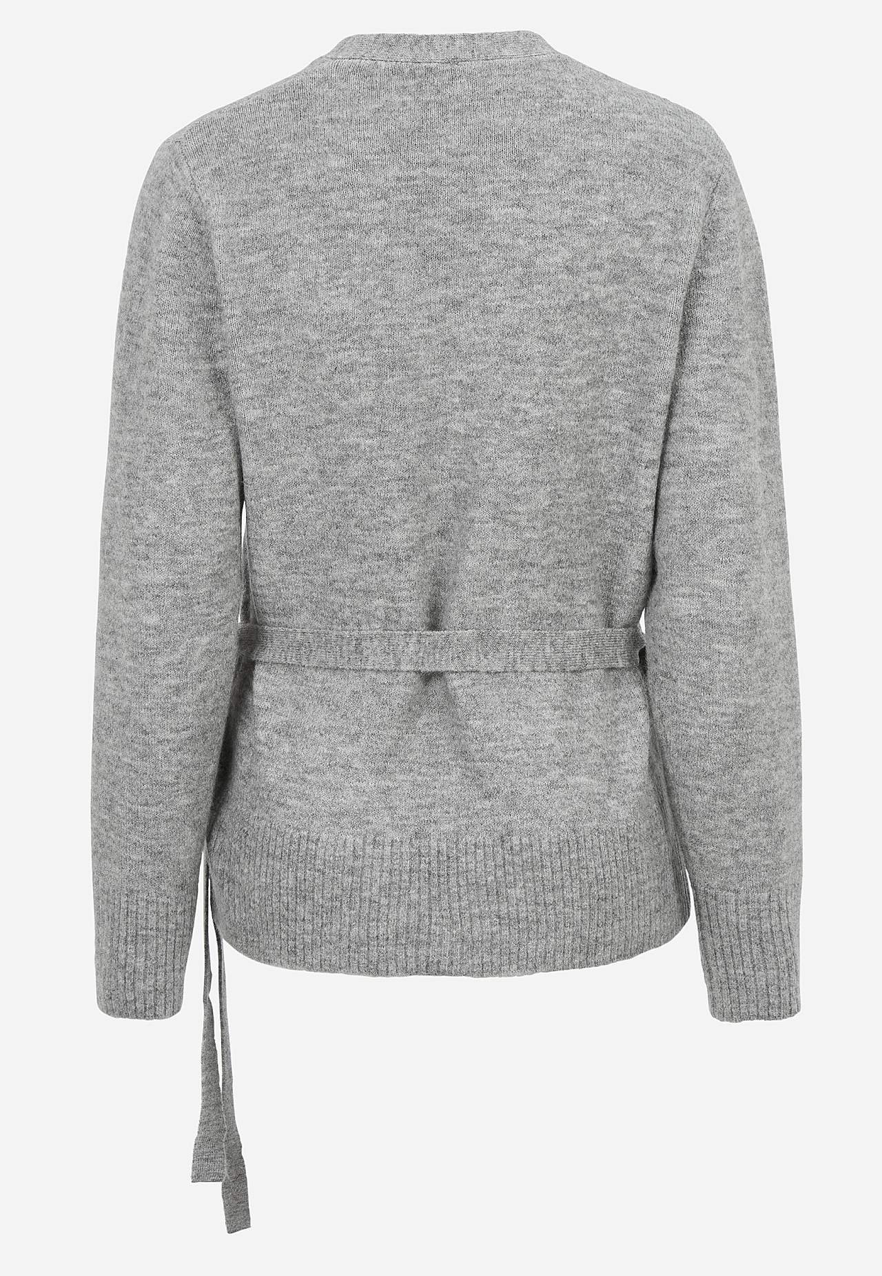 Gestrickter Cardigan mit Wickel-Design