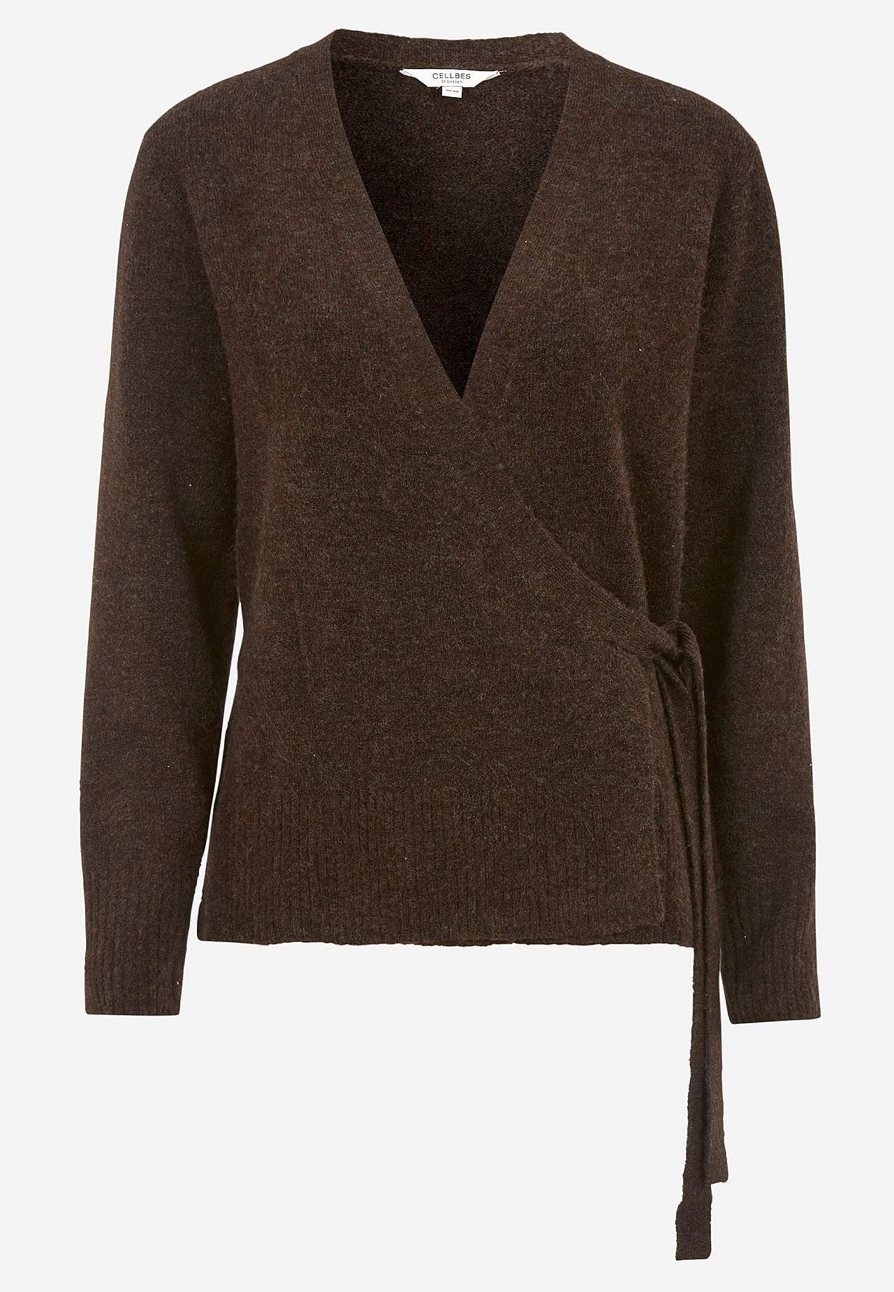 Gestrickter Cardigan mit Wickel-Design