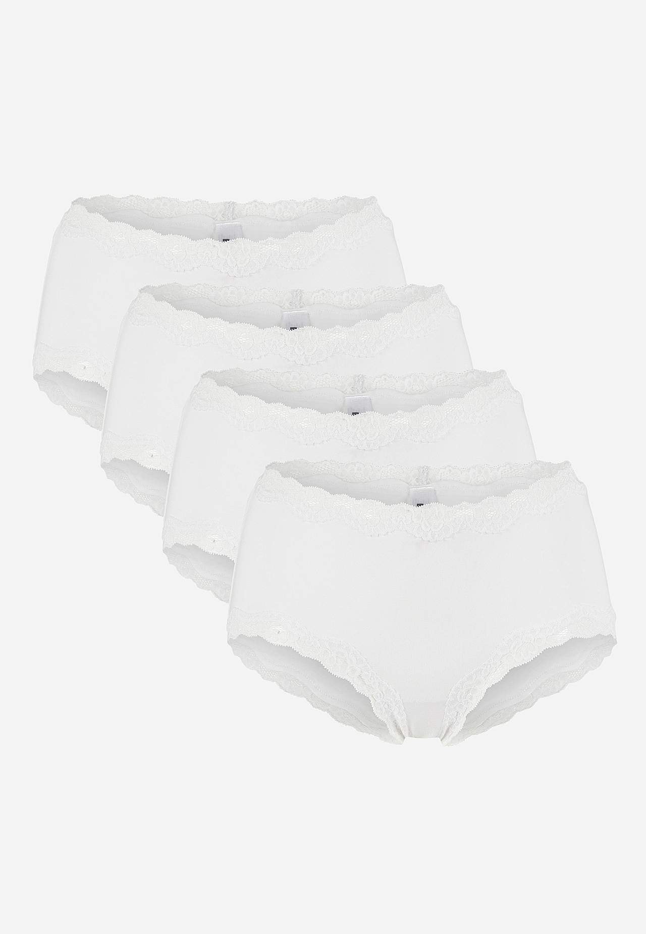 Hipster-Slip mit Spitze Ella 4er-Pack