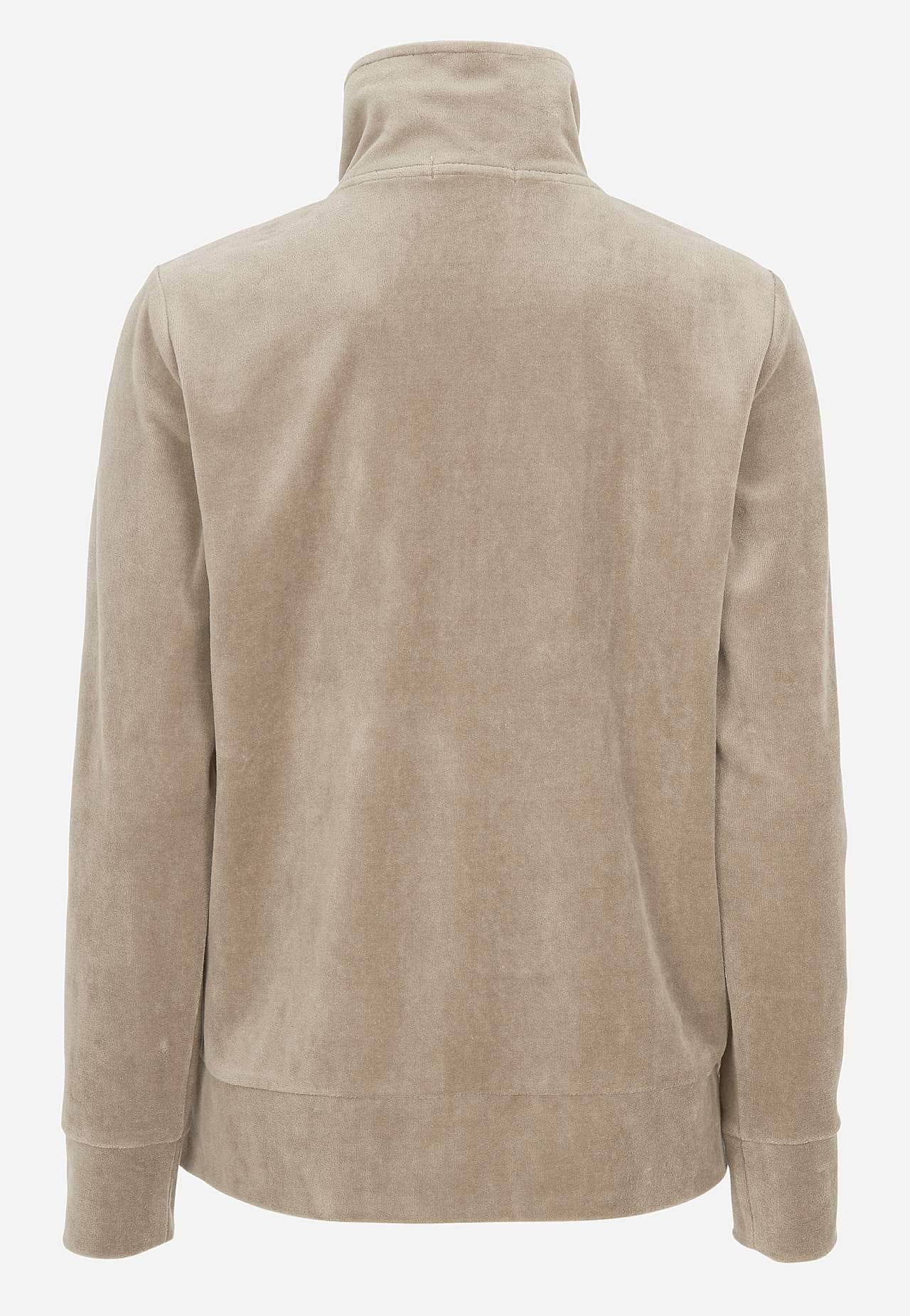 Velours-Jacke mit Verschluss