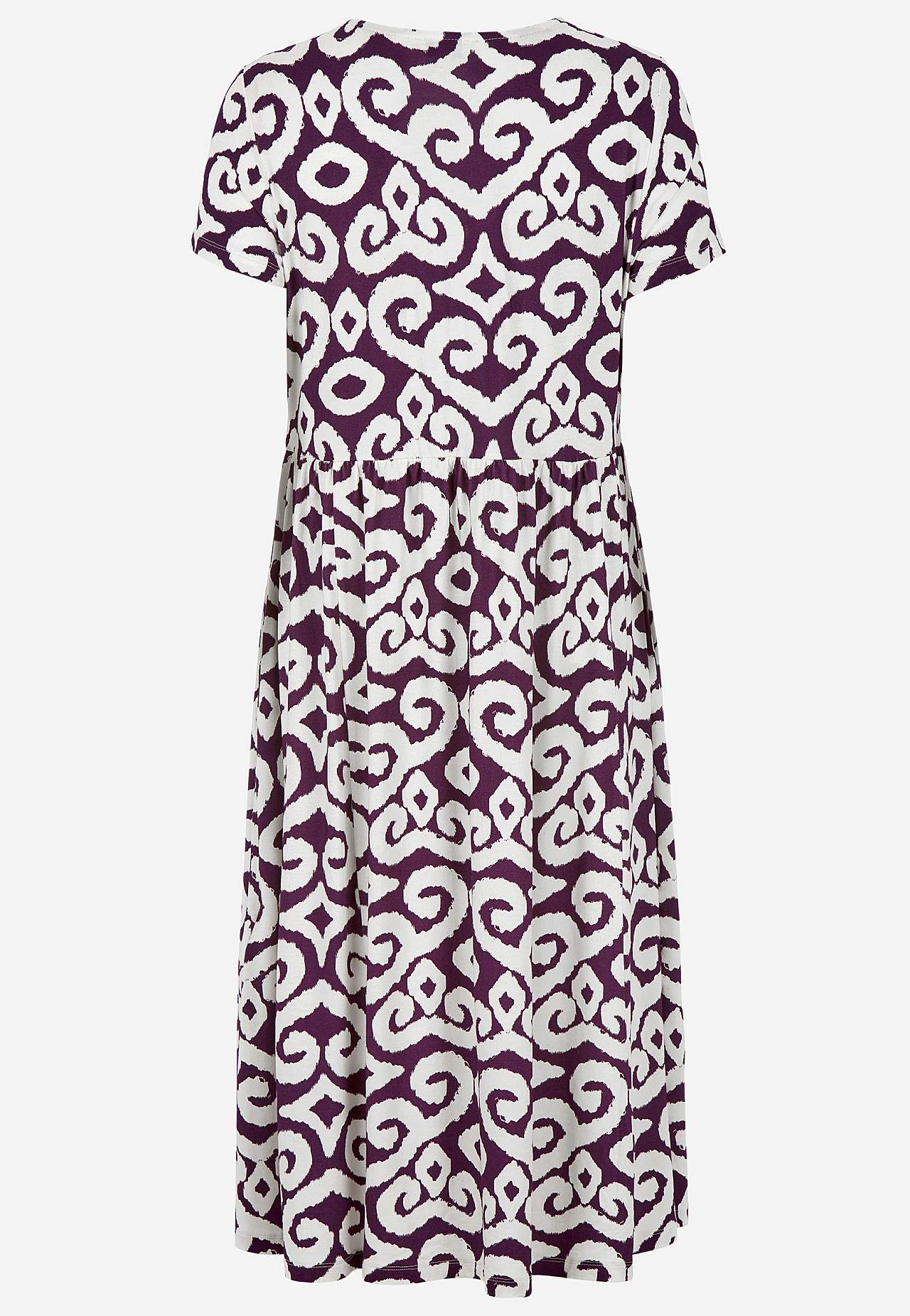 Gemustertes Jerseykleid