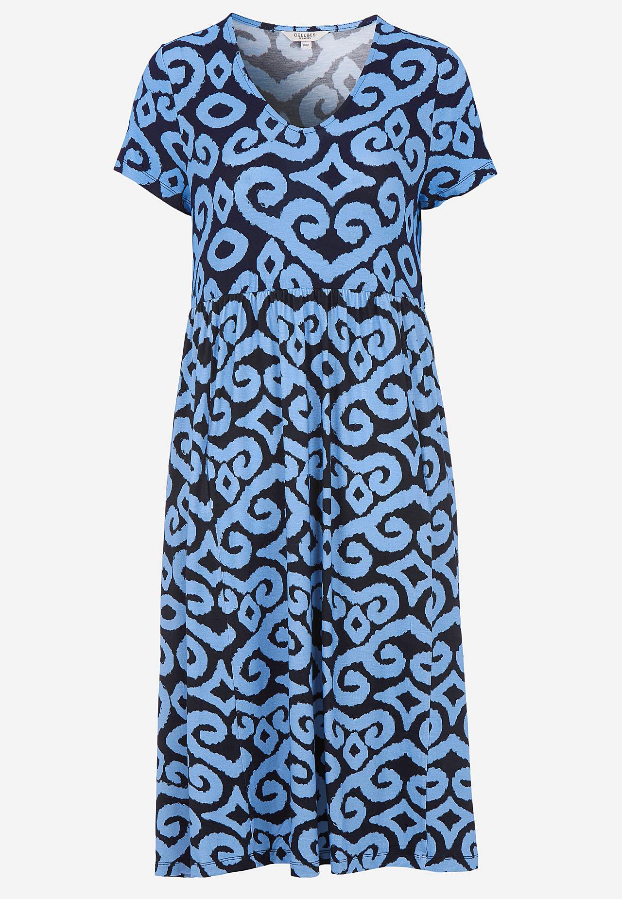 Gemustertes Jerseykleid