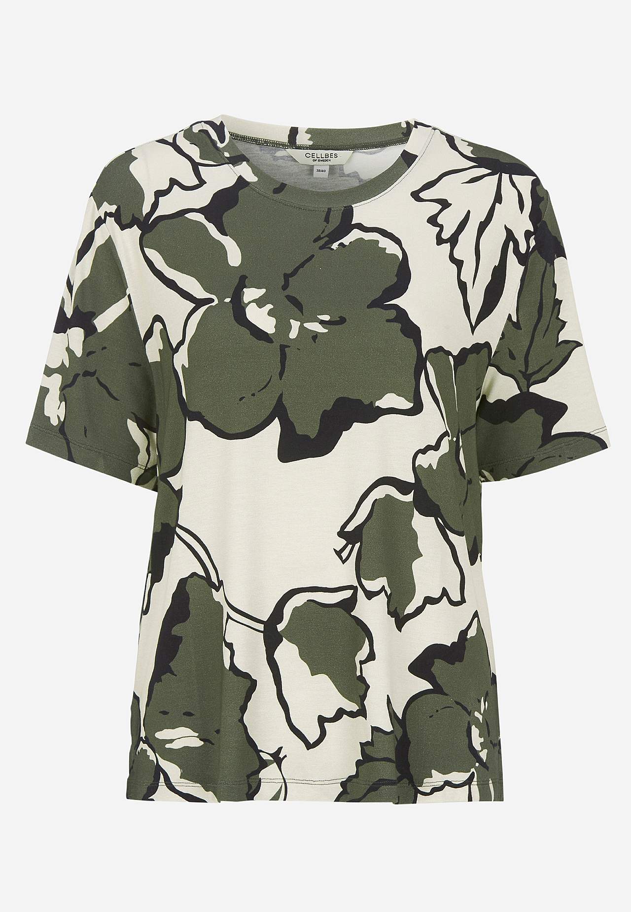 Jersey-Top mit Rundhalsausschnitt