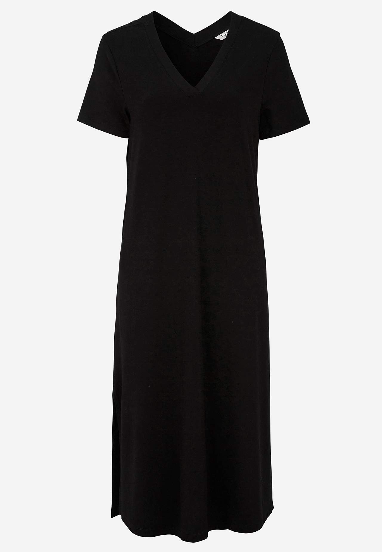Jerseykleid mit einem V-Ausschnitt