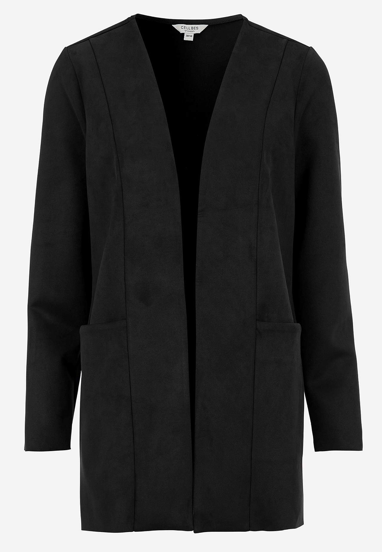 Trikotjacke mit Wildleder-Look