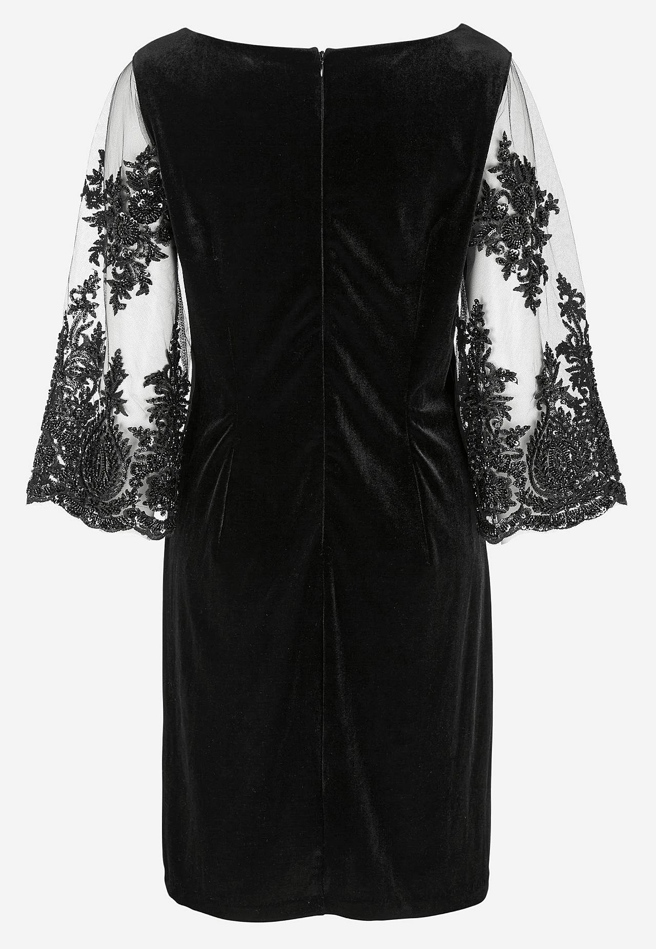 Partykleid mit Spitze und Perlenstickerei
