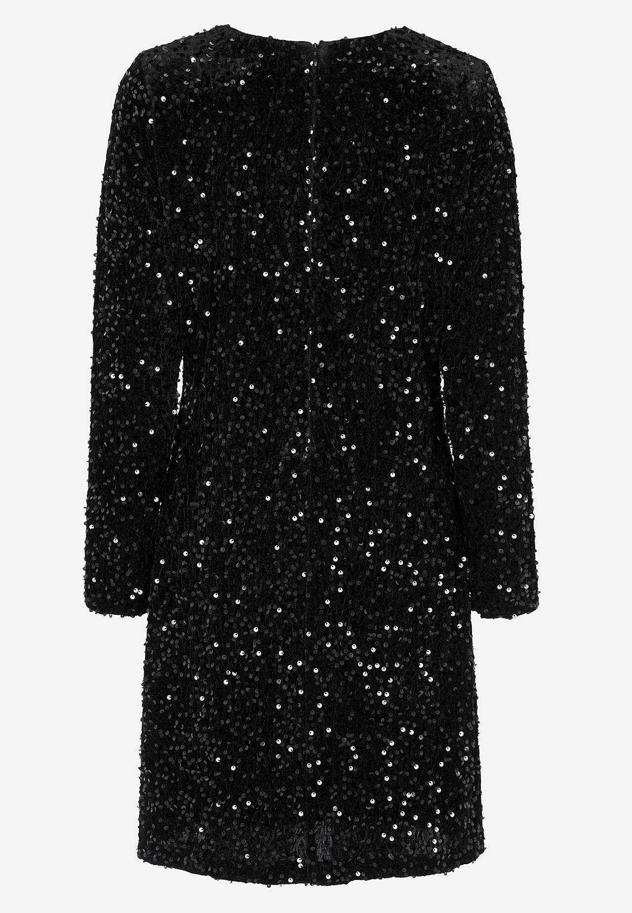 Paillettenkleid aus elastischem Velours