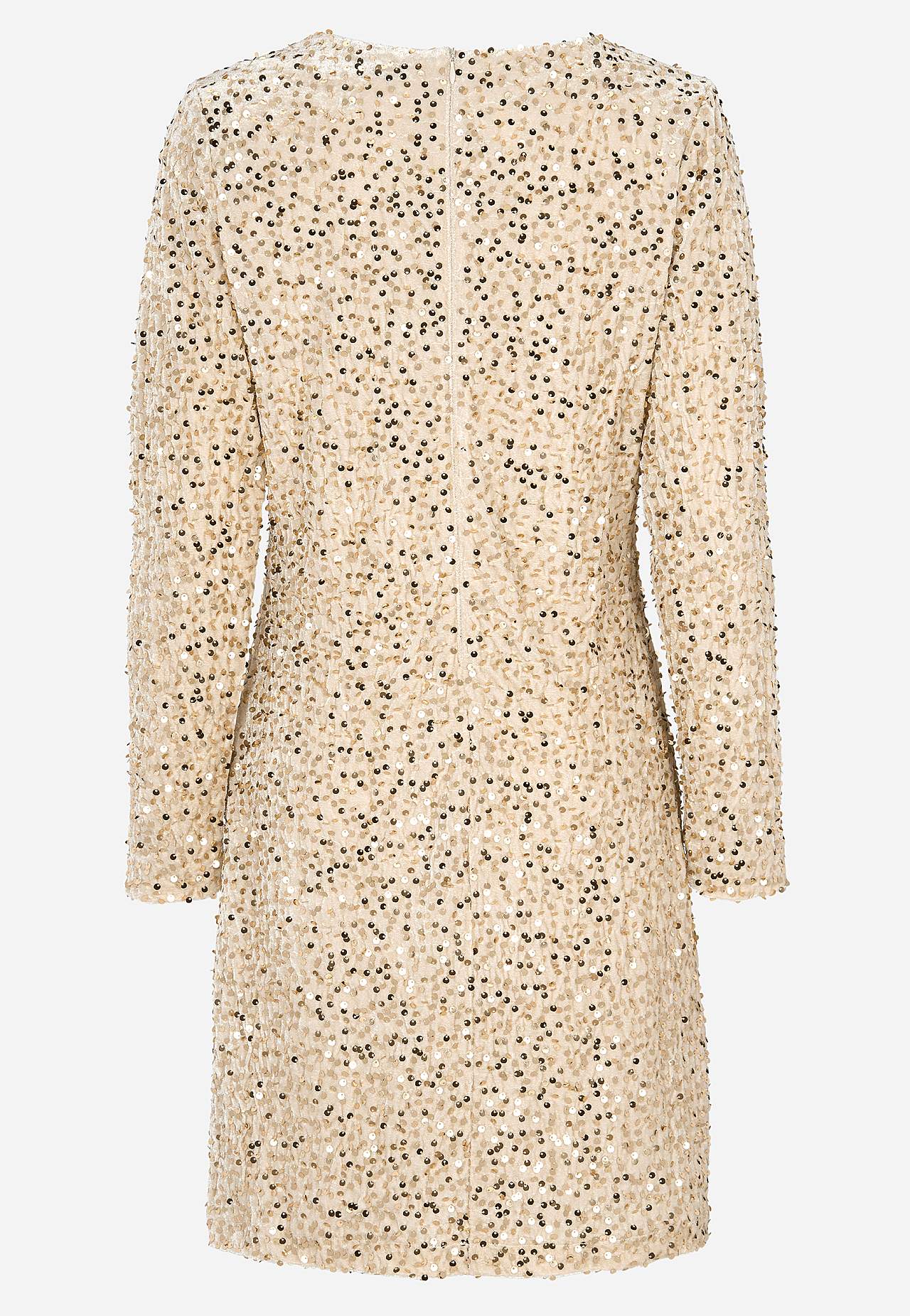 Paillettenkleid aus elastischem Velours