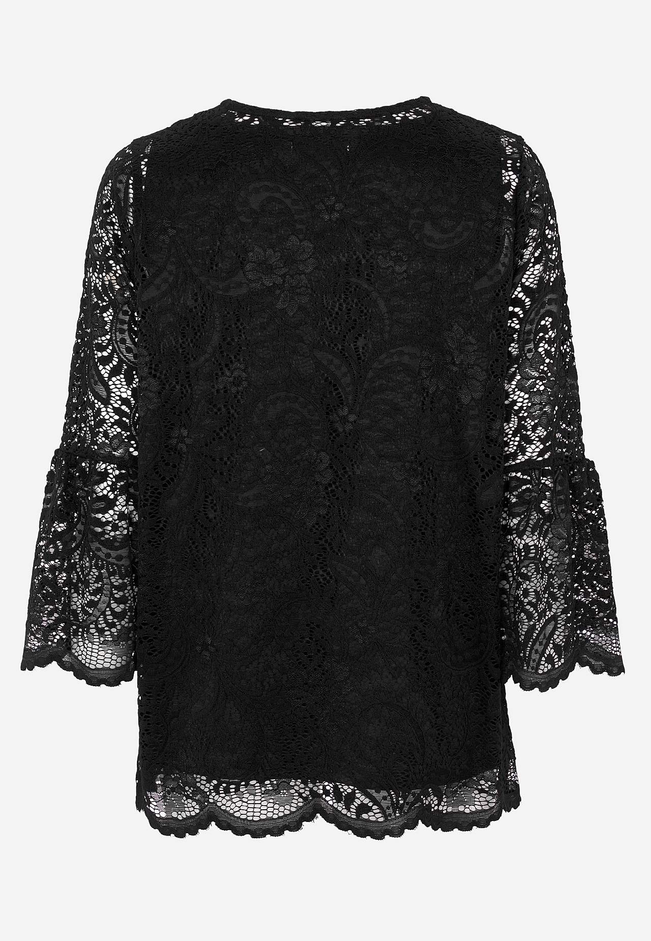 Spitzenbustier mit Trompetenärmel