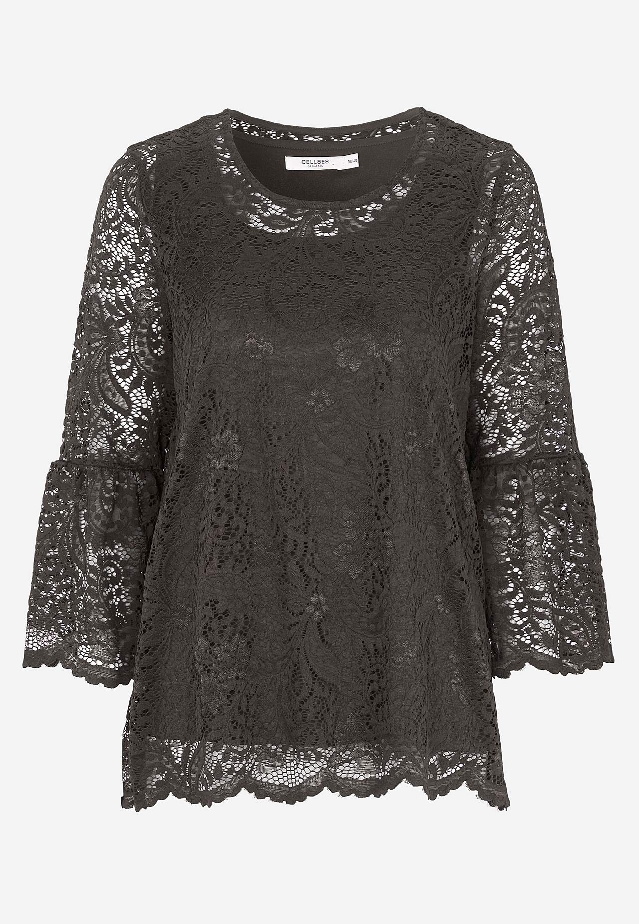 Spitzenbustier mit Trompetenärmel