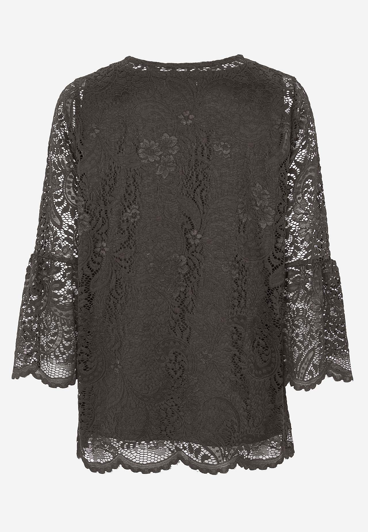 Spitzenbustier mit Trompetenärmel
