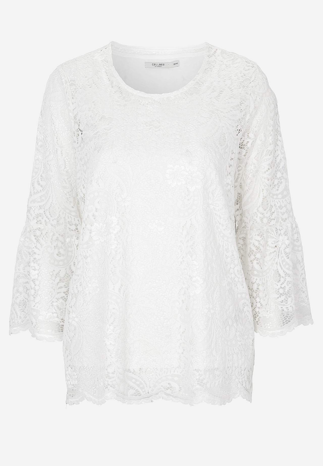 Spitzenbustier mit Trompetenärmel