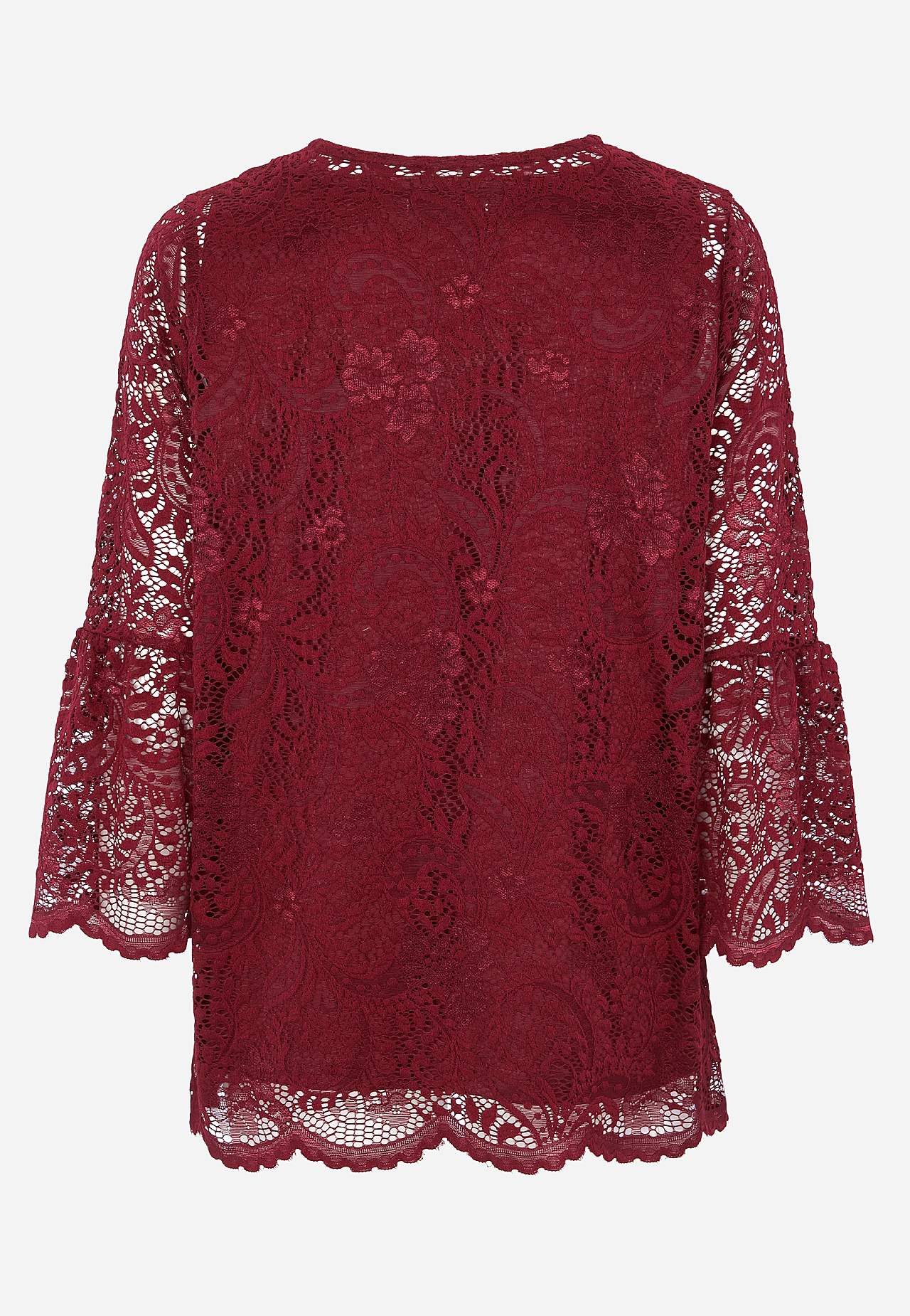 Spitzenbustier mit Trompetenärmel