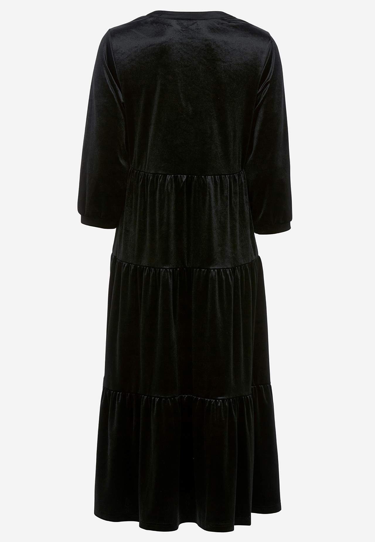 Samtkleid mit Rüschenrock
