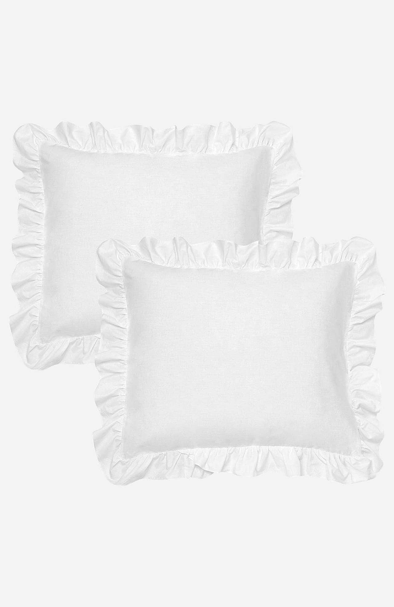 Kissenhülle mit Rüschenrock Organische Baumwolle 2er-Pack