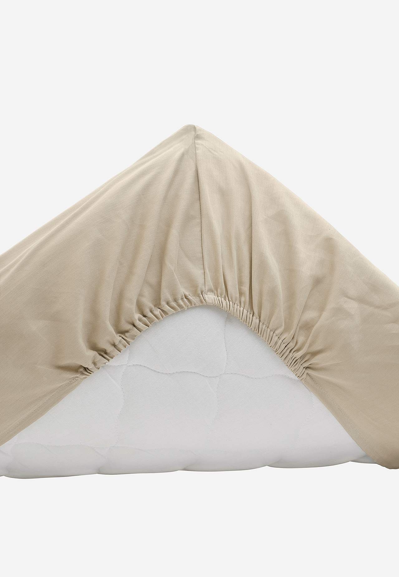 Spannbettlaken aus Satin Organische Baumwolle