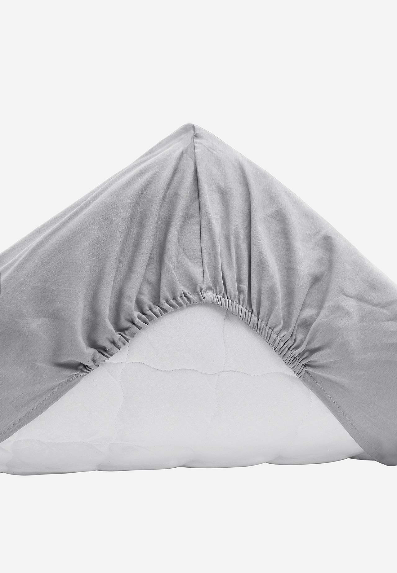 Spannbettlaken aus Satin Organische Baumwolle