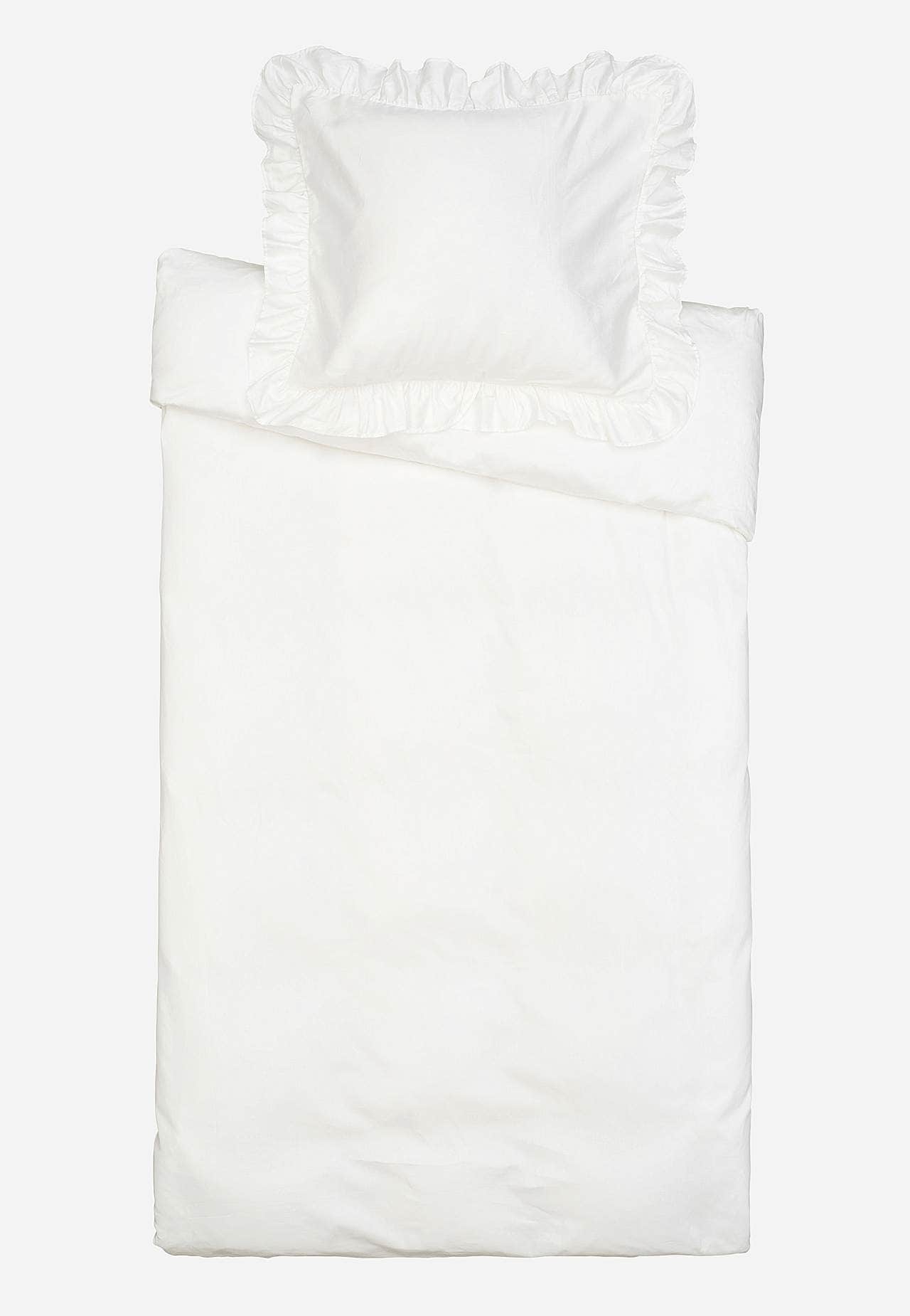 Bettbezug-Sets aus Satin mit Rüschenröcken Organische Baumwolle