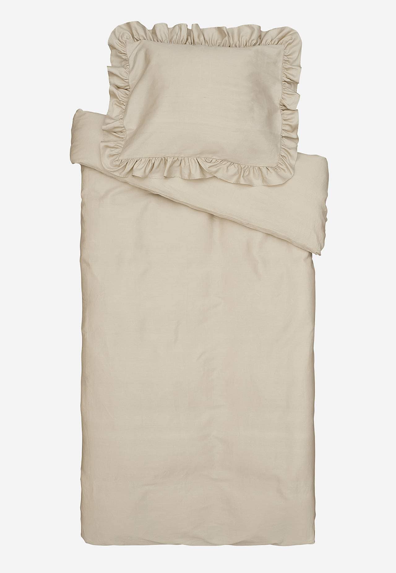 Bettbezug-Sets aus Satin mit Rüschenröcken Organische Baumwolle