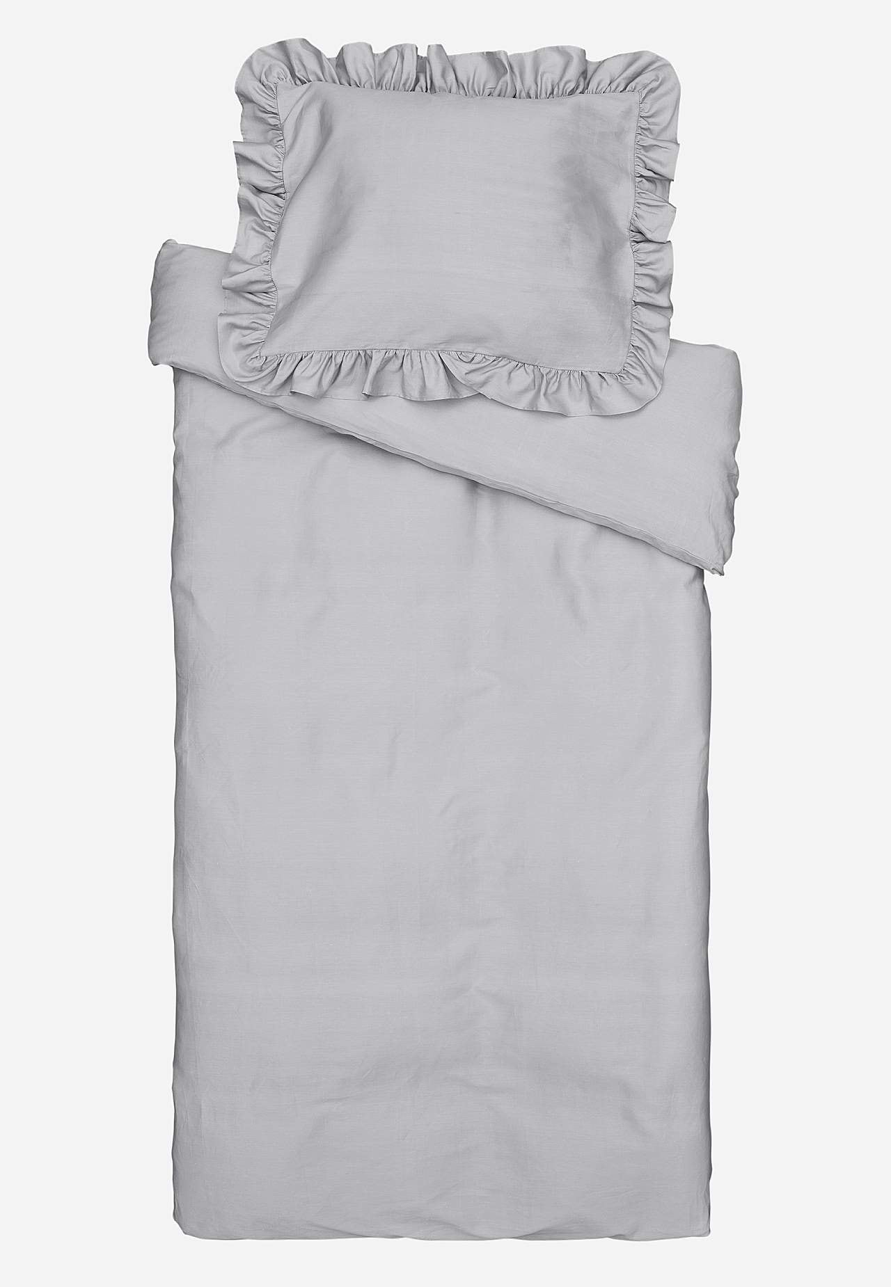 Bettbezug-Sets aus Satin mit Rüschenröcken Organische Baumwolle