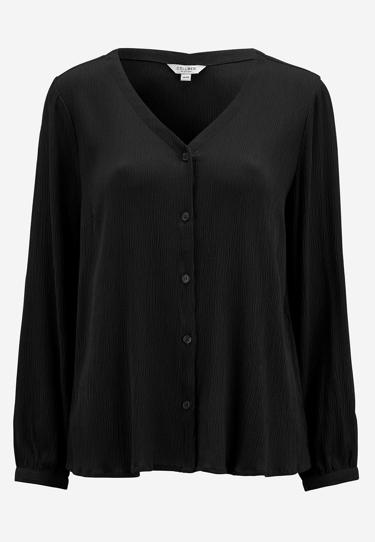 Bluse mit Crêpe-Qualität