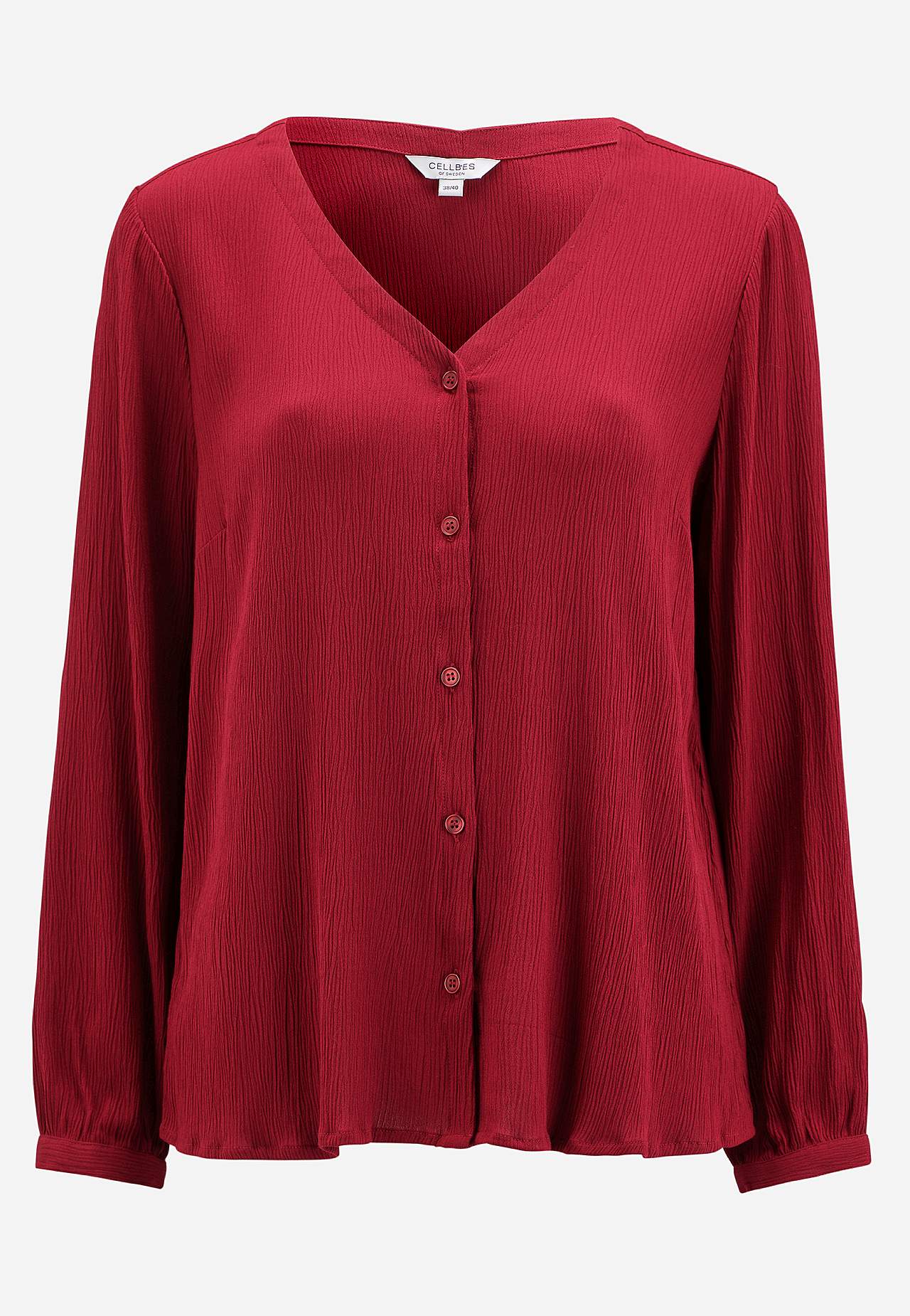 Bluse mit Crêpe-Qualität