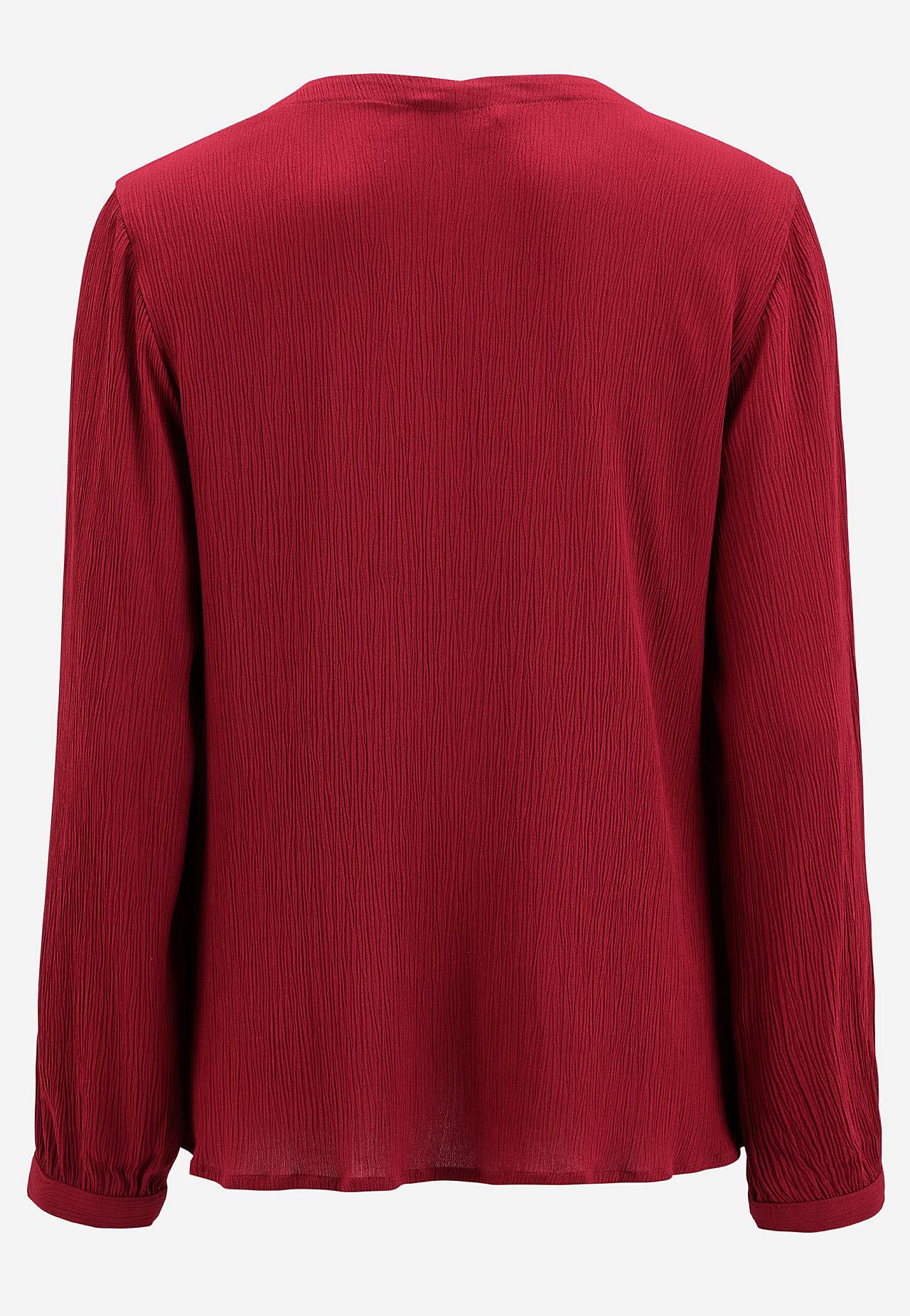 Bluse mit Crêpe-Qualität