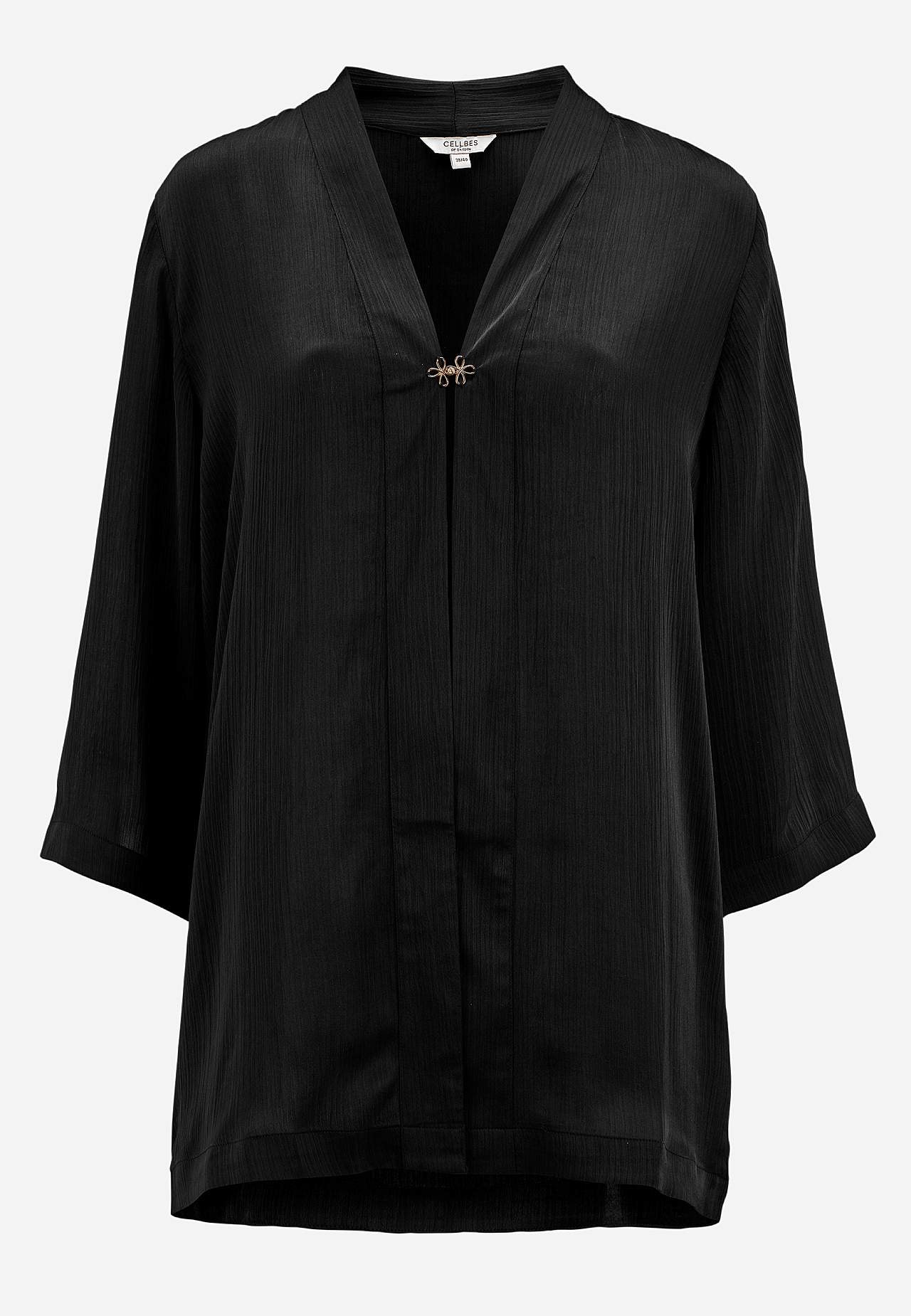 Offene Party-Tunika mit goldfarbener Schnalle