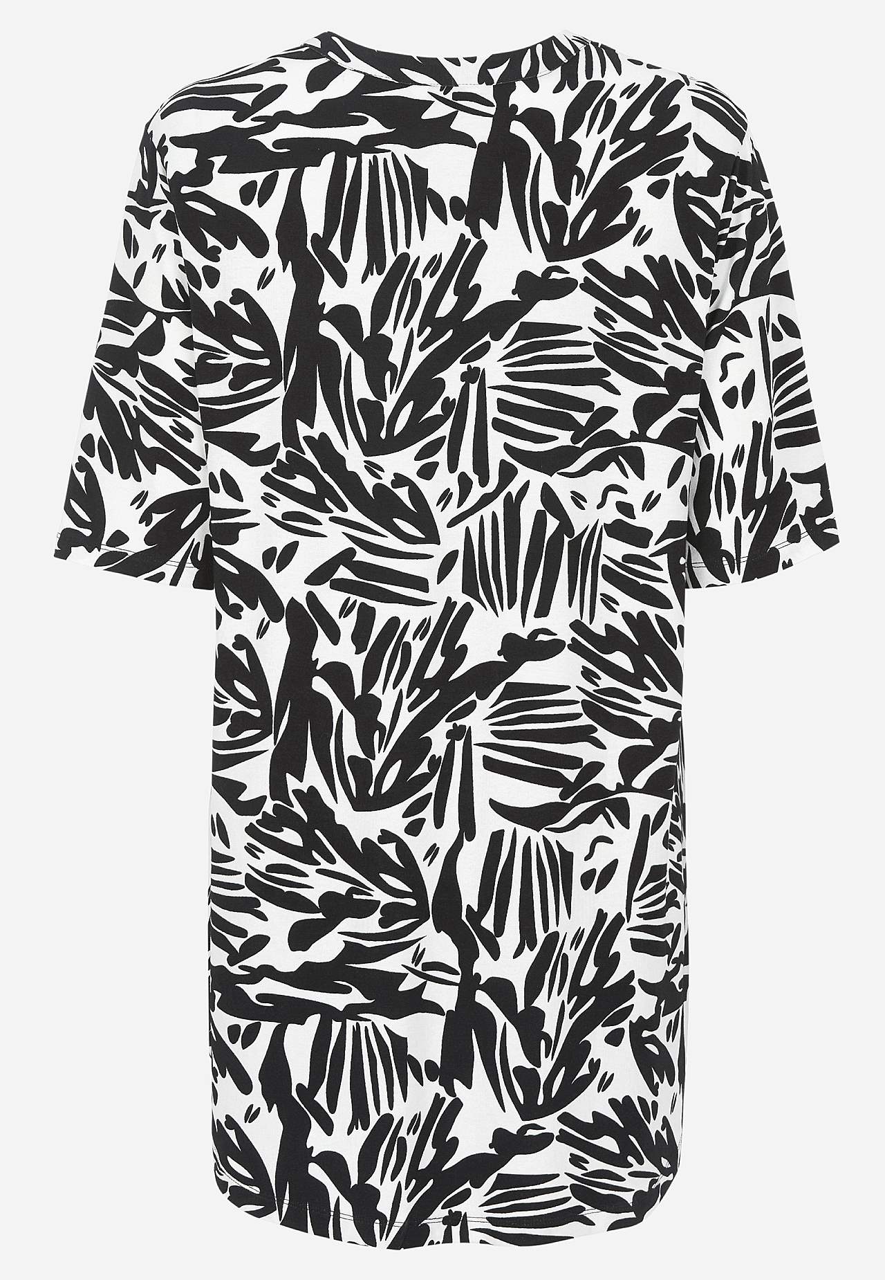 Jersey-Tunika mit einem V-Ausschnitt