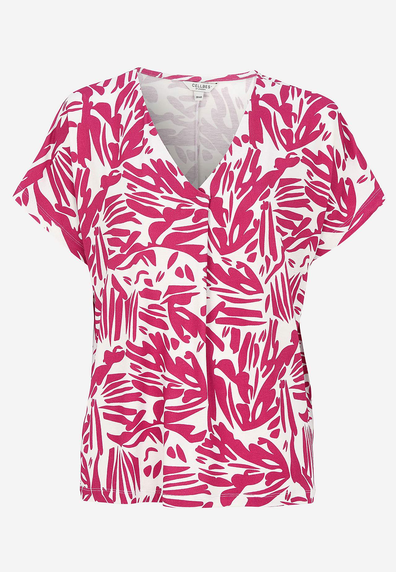 Jersey-Top mit einem V-Ausschnitt